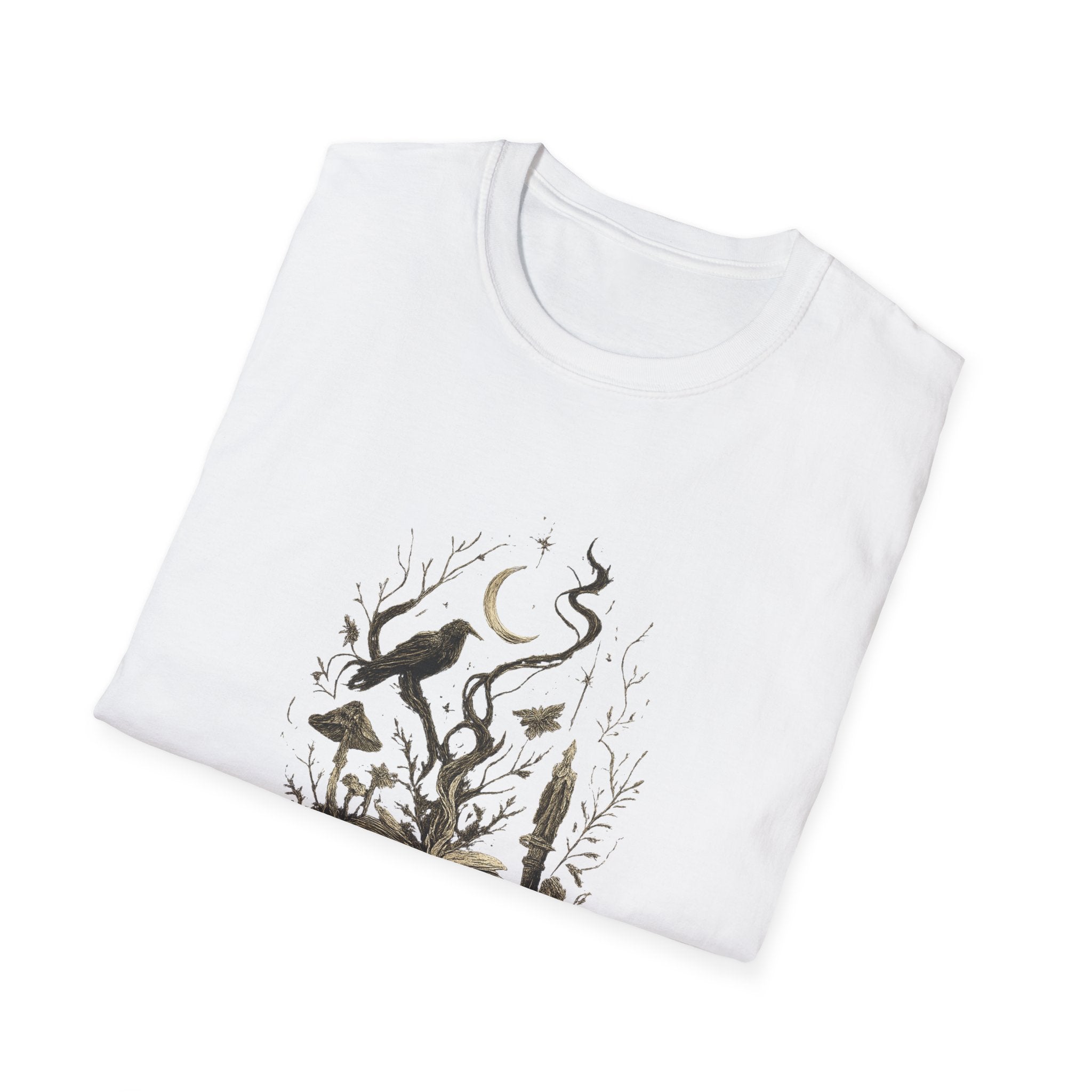 Crow on Book T-Shirt