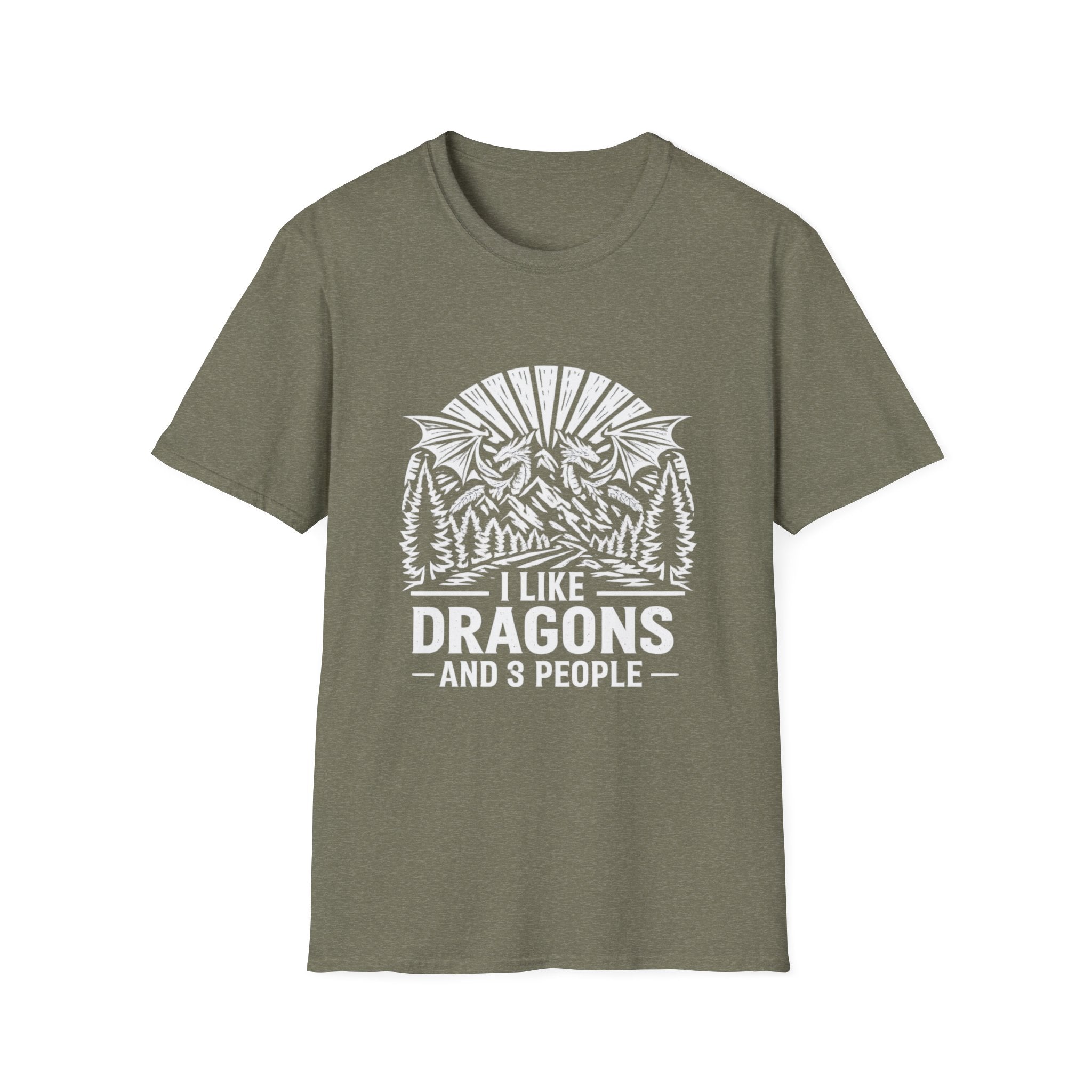 I Like Dragons And 3 People T-Shirt