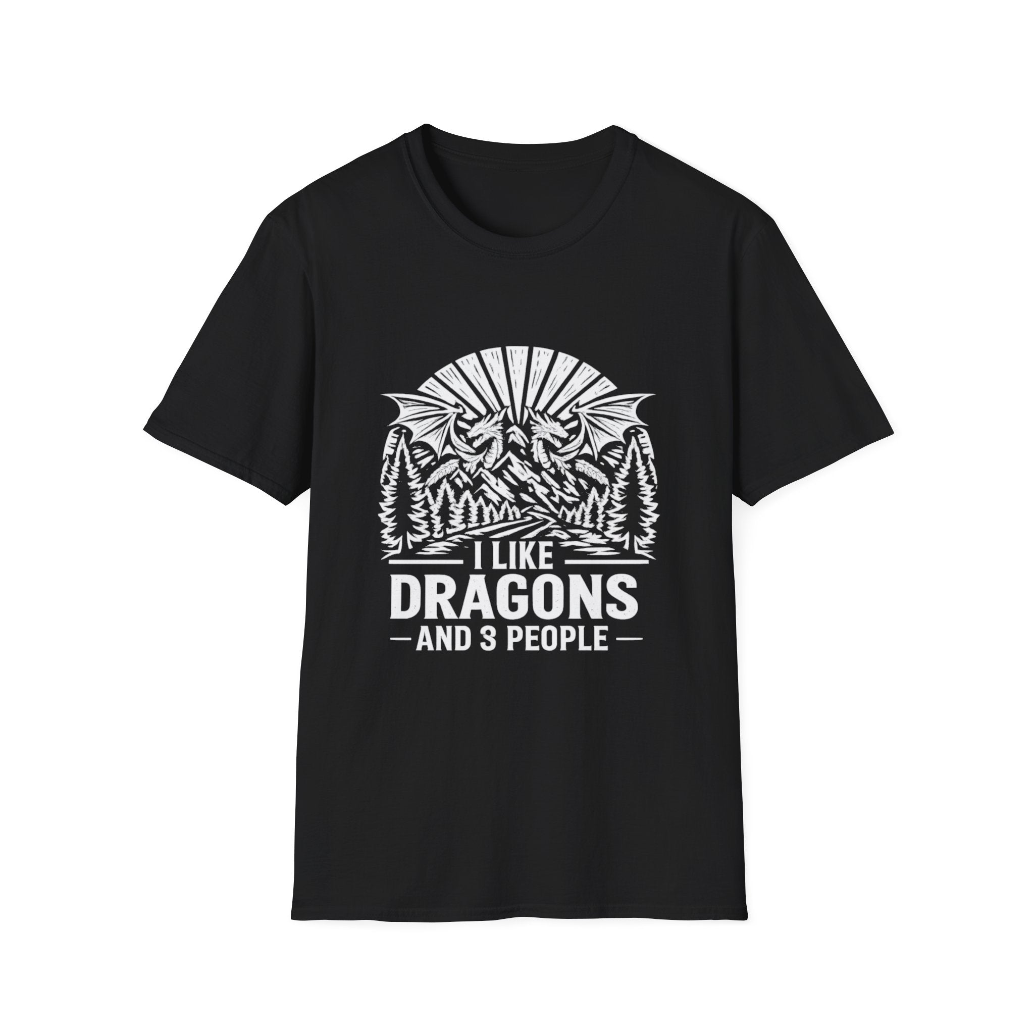 I Like Dragons And 3 People T-Shirt