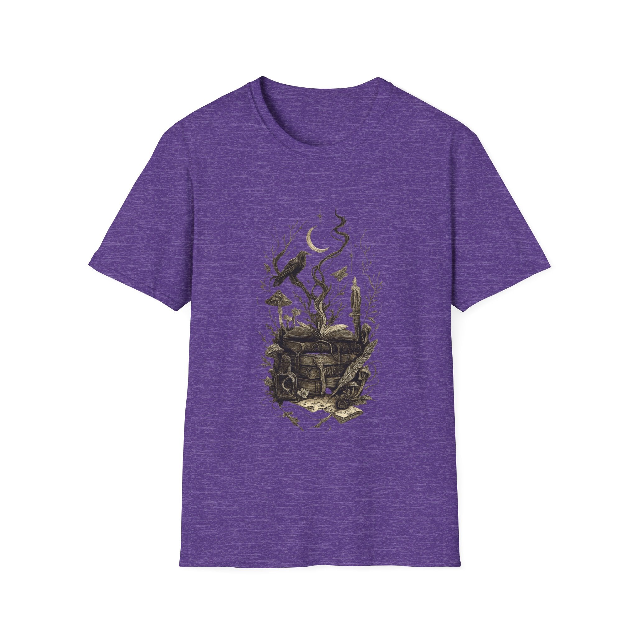 Crow on Book T-Shirt