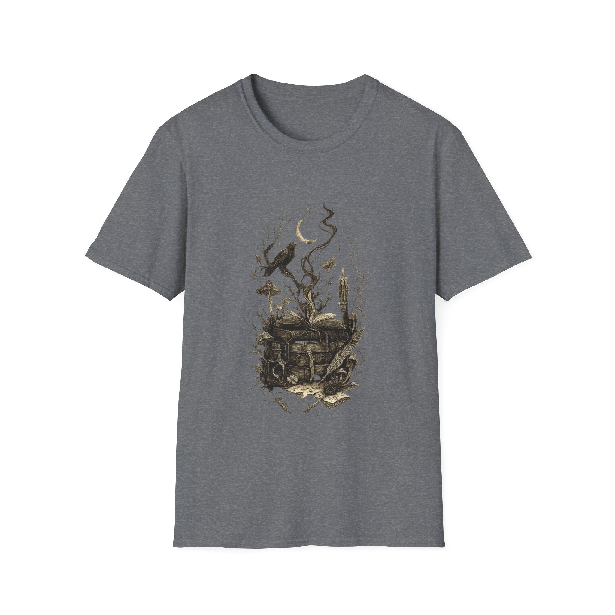 Crow on Book T-Shirt