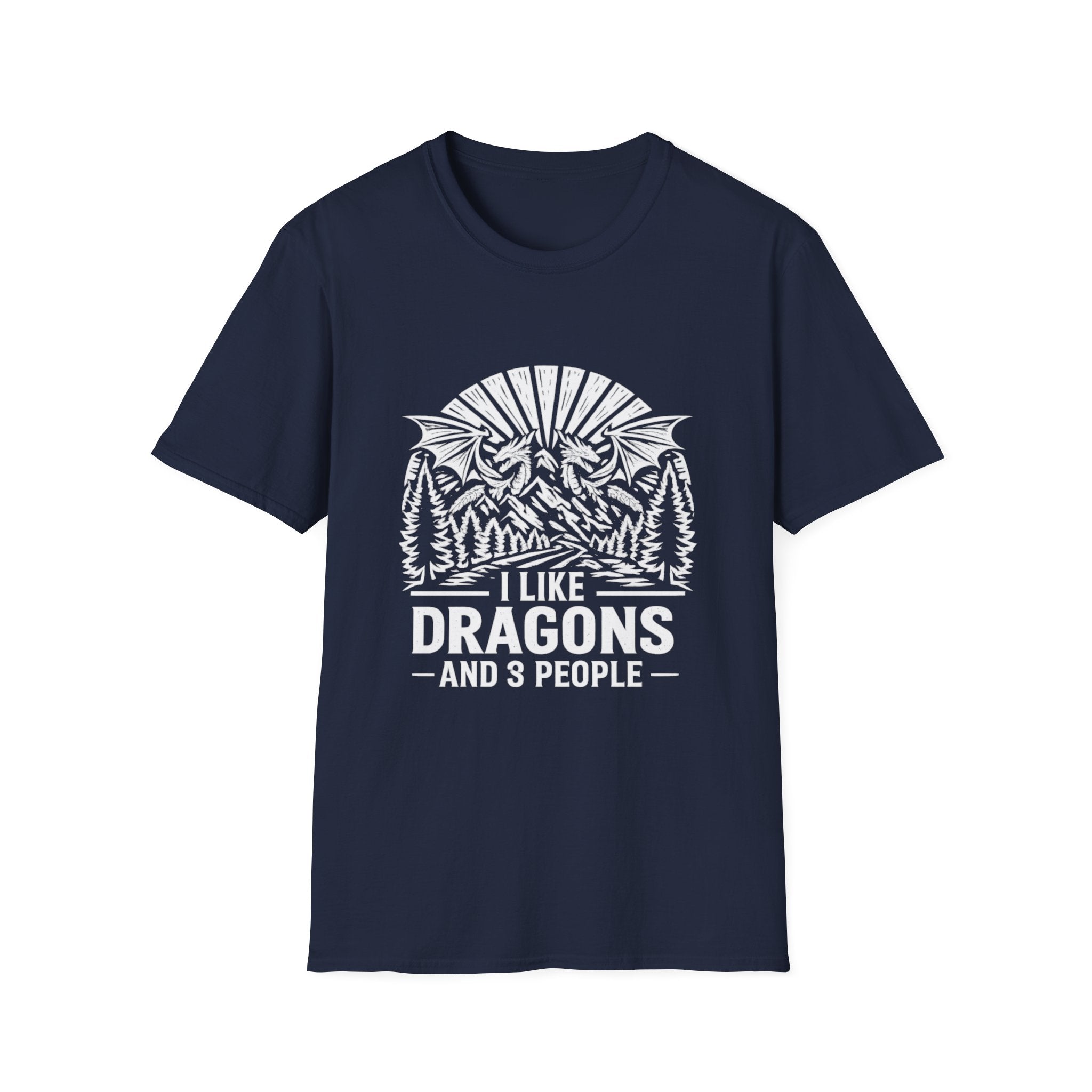 I Like Dragons And 3 People T-Shirt