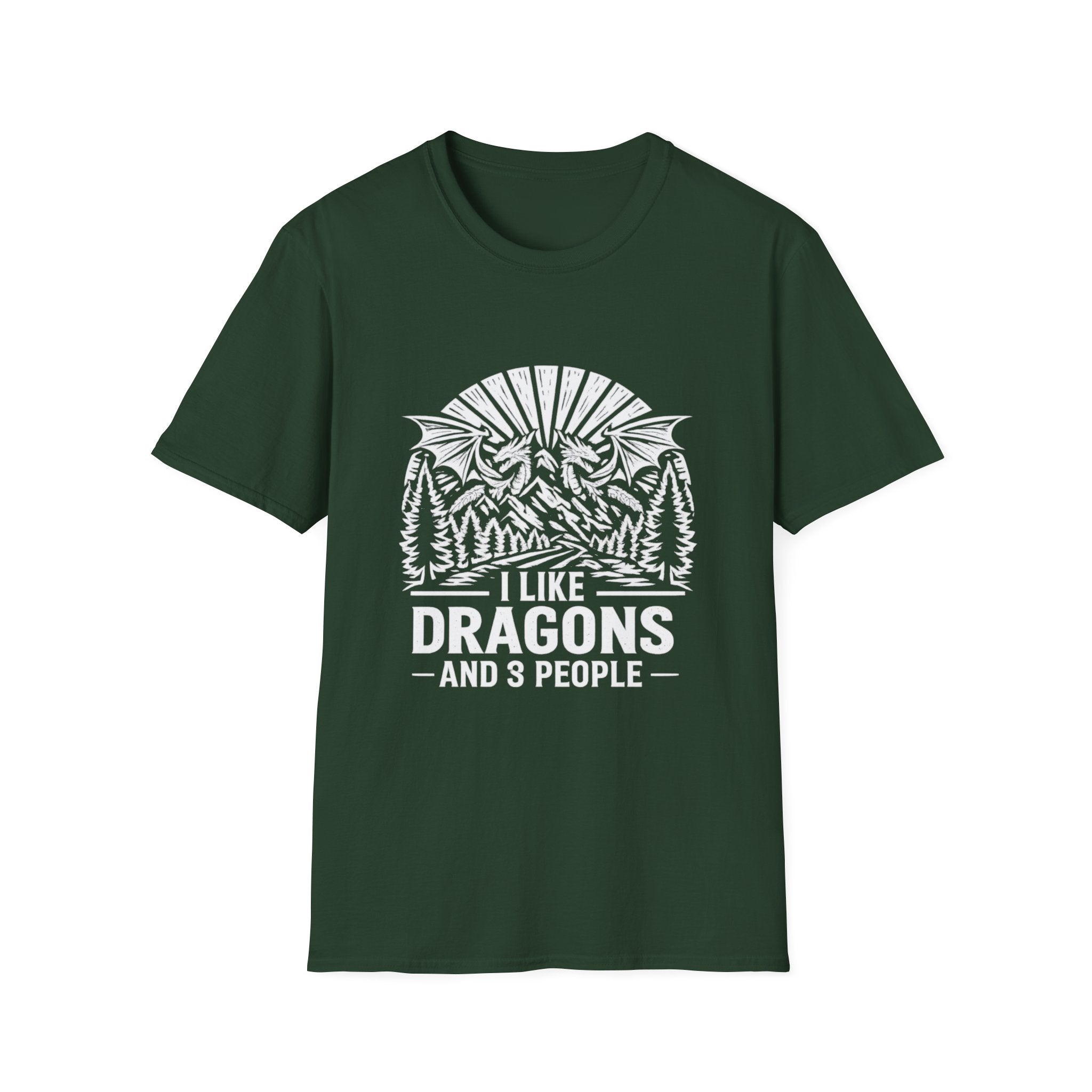 I Like Dragons And 3 People T-Shirt