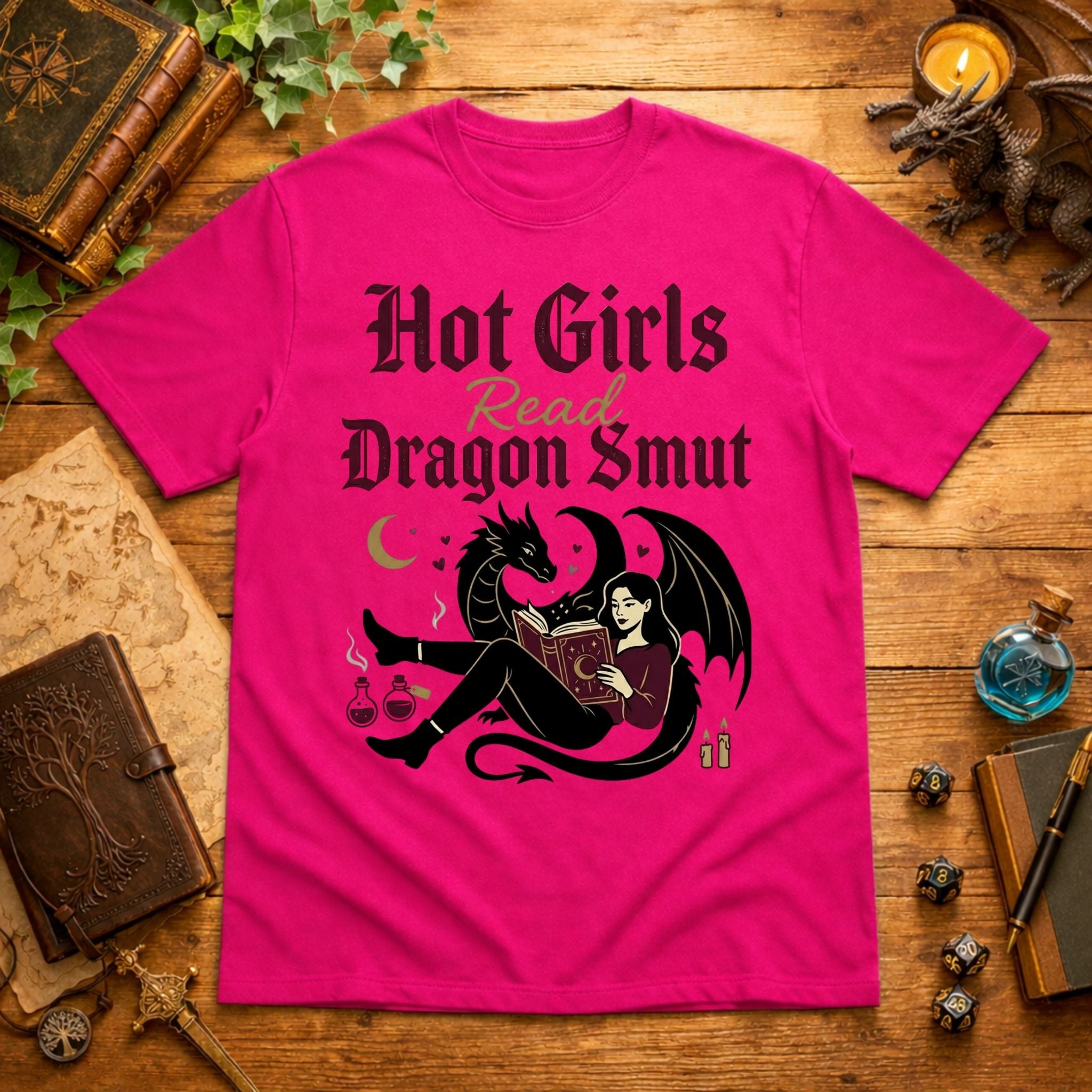 Hot Girls Read Dragon Smut T-Shirt