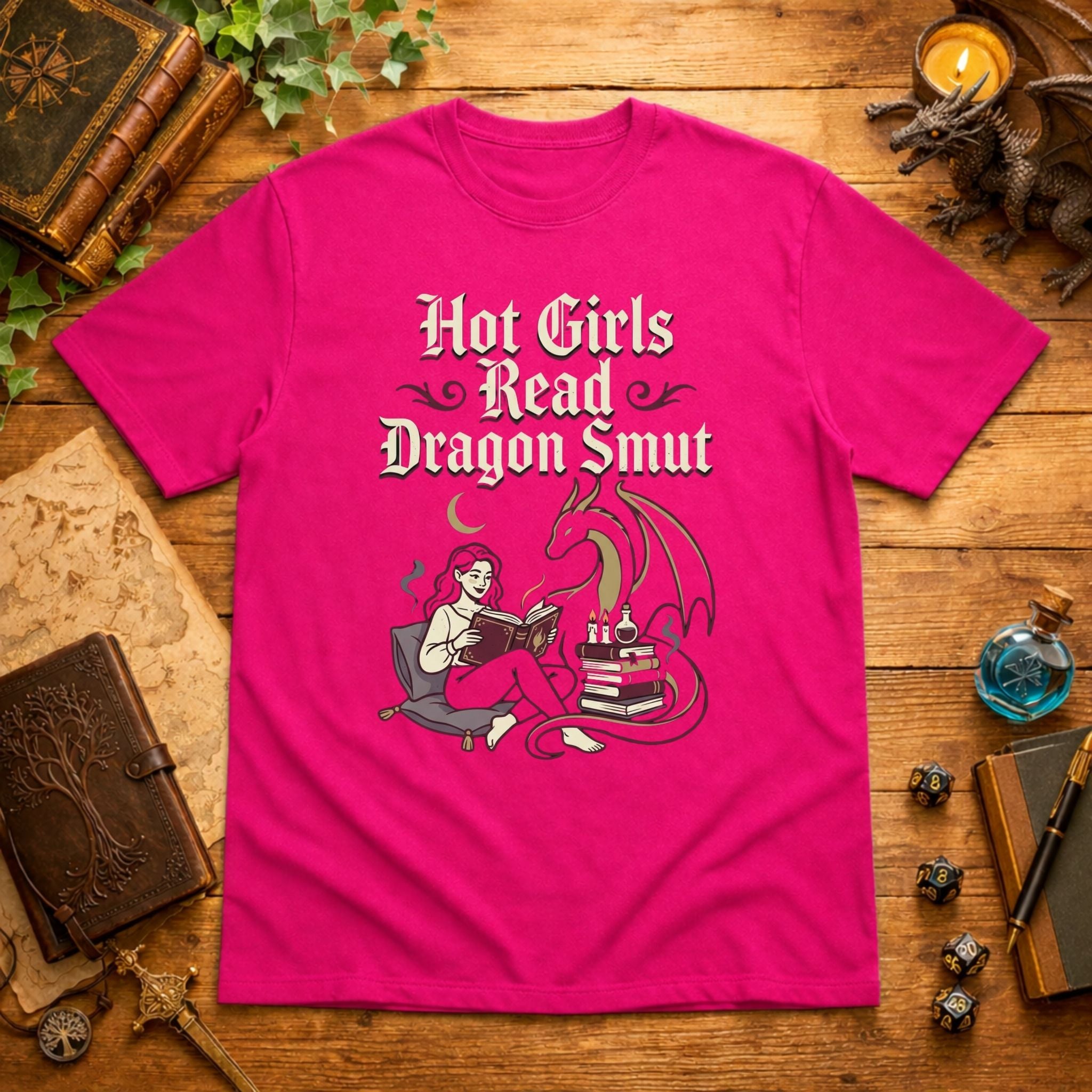 Hot Girls Read Dragon Smut T-Shirt