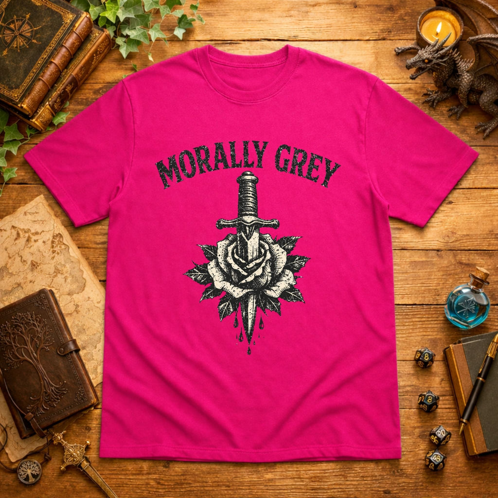 Morally Grey Rose & Dagger T-Shirt