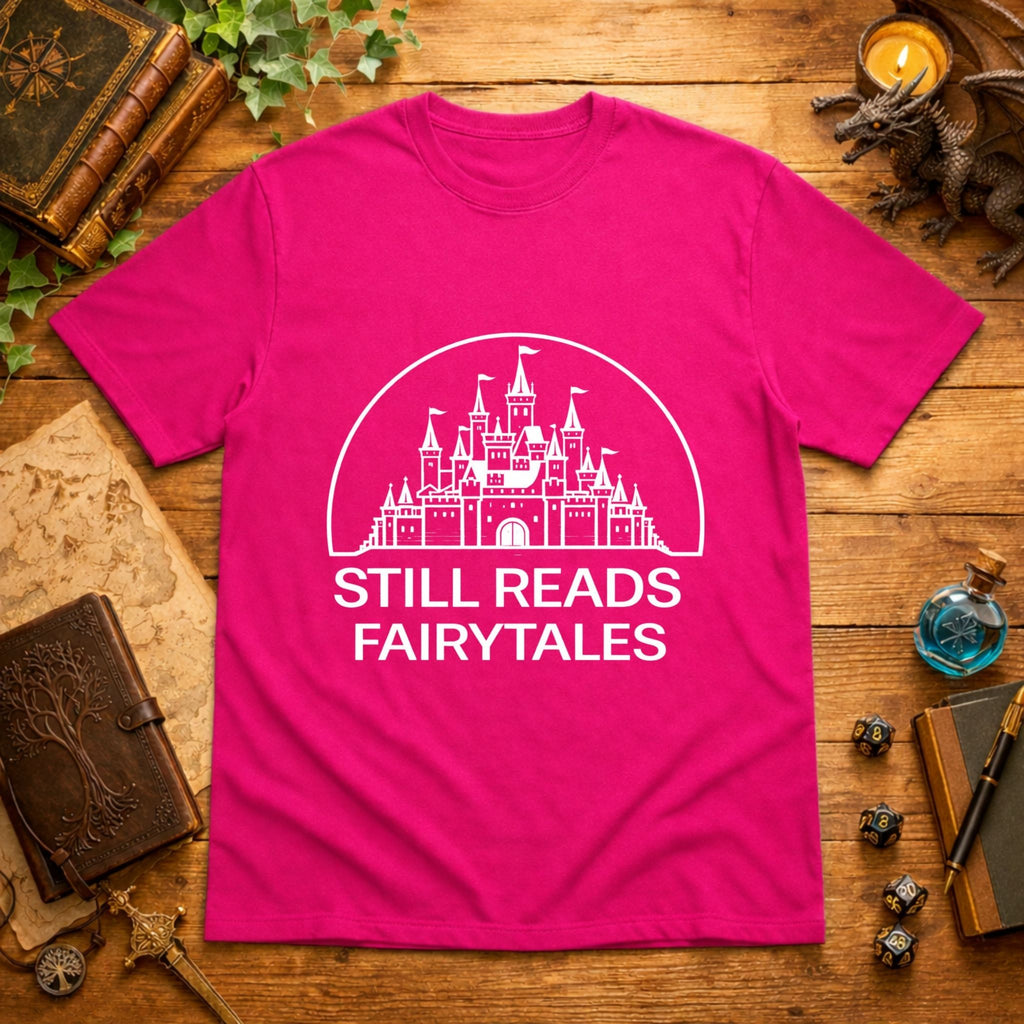 Still Reads Fairytales White T-Shirt