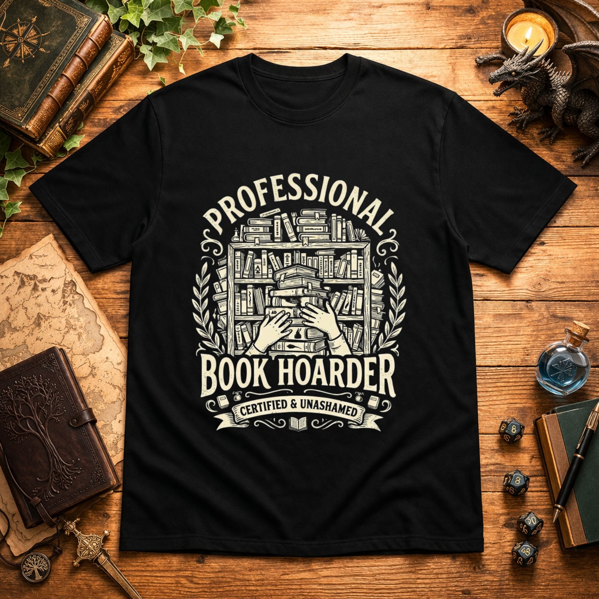 Professional Book Hoarder T-Shirt