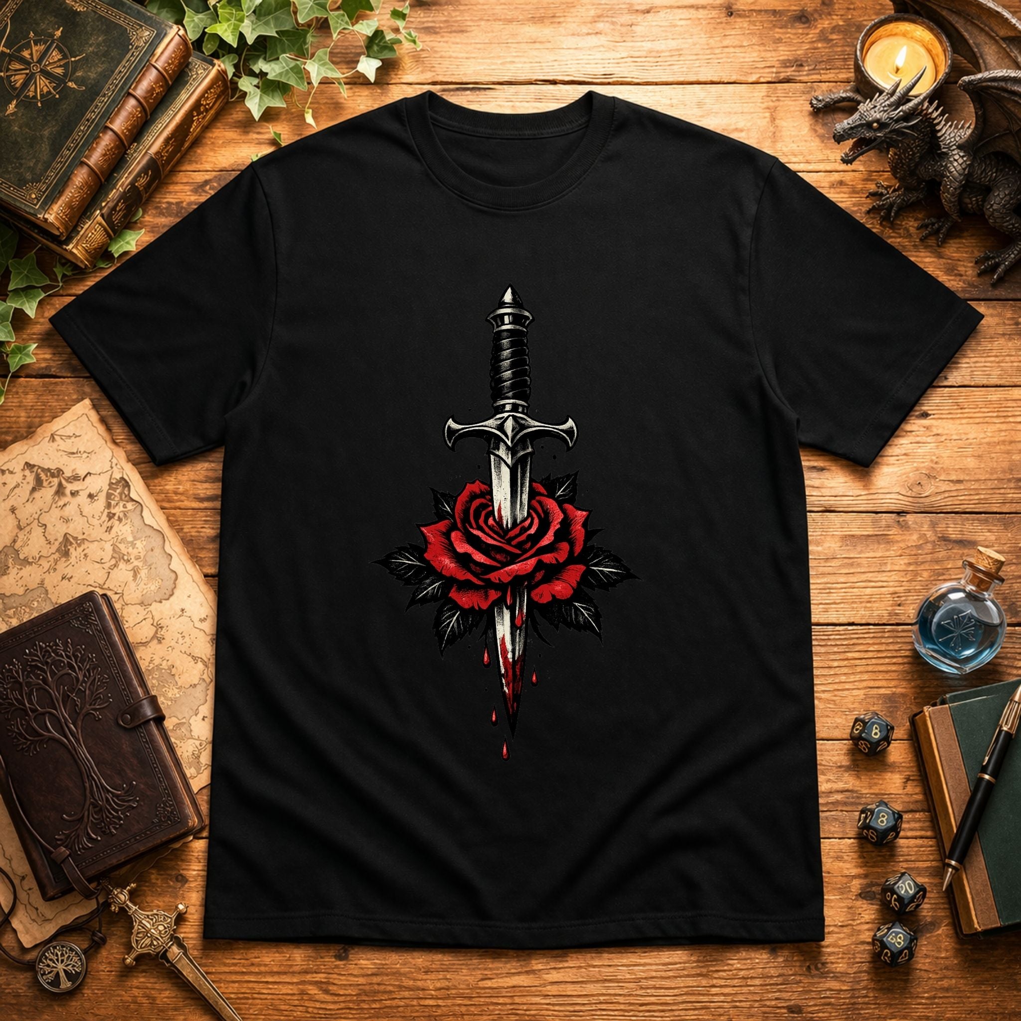 Sword Through Rose T-Shirt