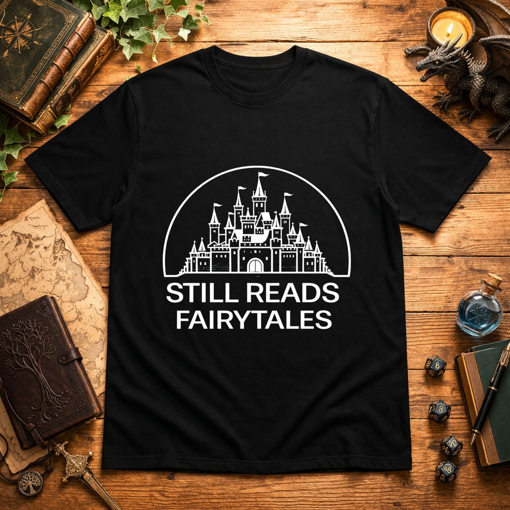 Still Reads Fairytales White T-Shirt