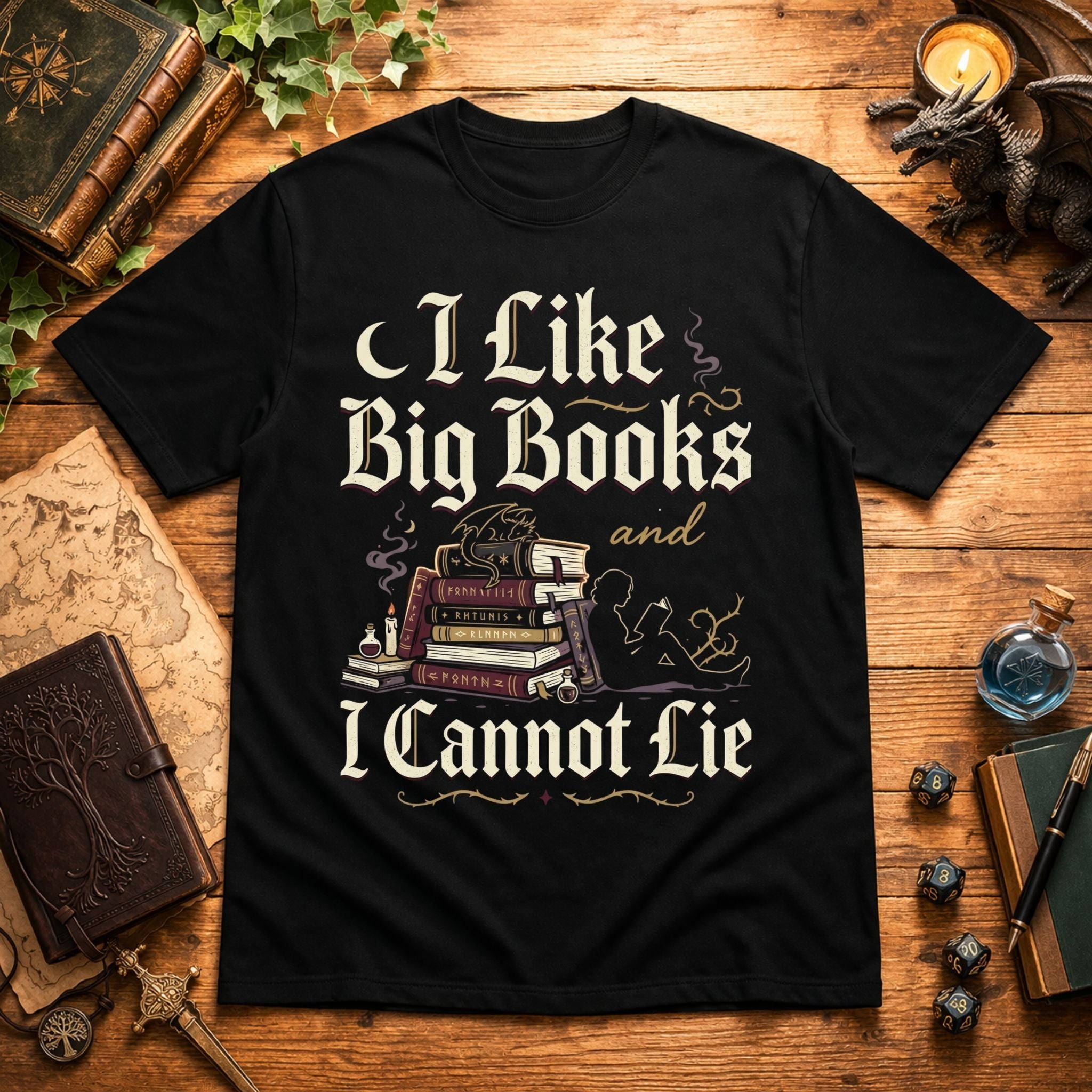 I Like Big Books T‑Shirt