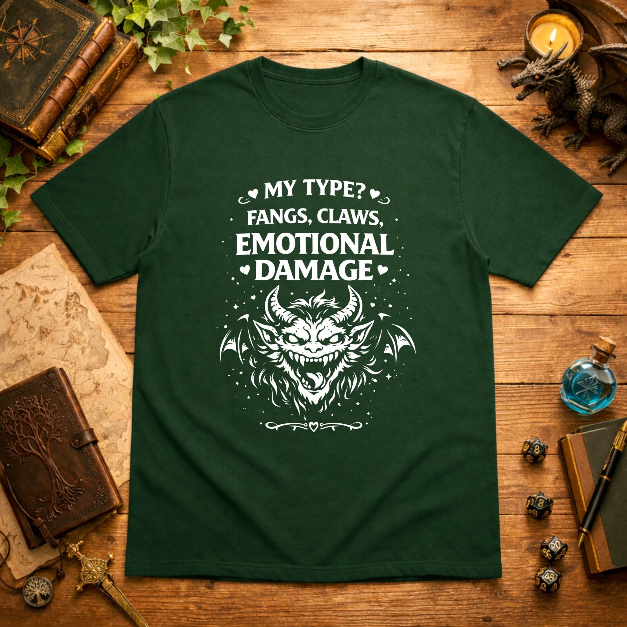Fangs, Claws, Emotional Damage T-Shirt