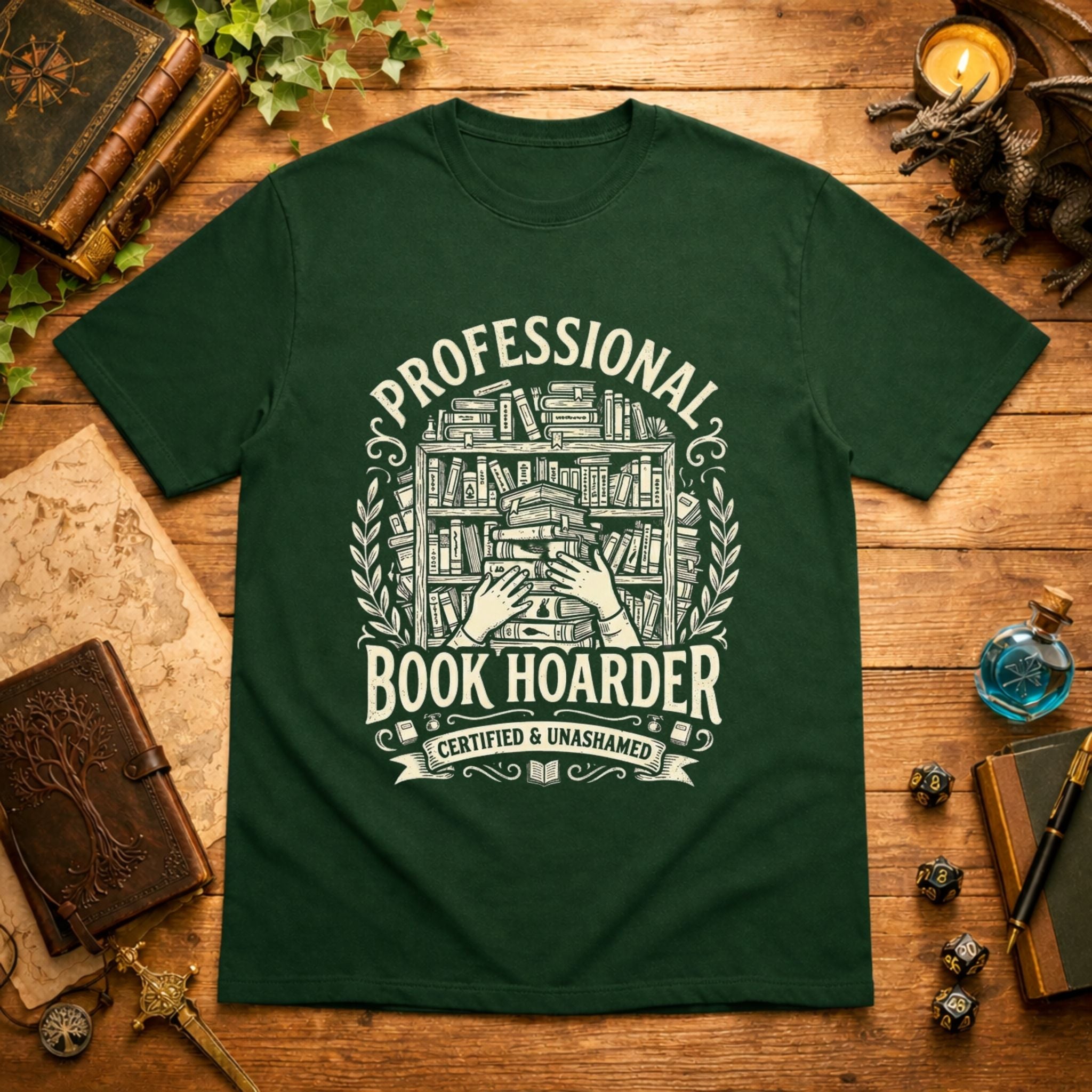 Professional Book Hoarder T-Shirt