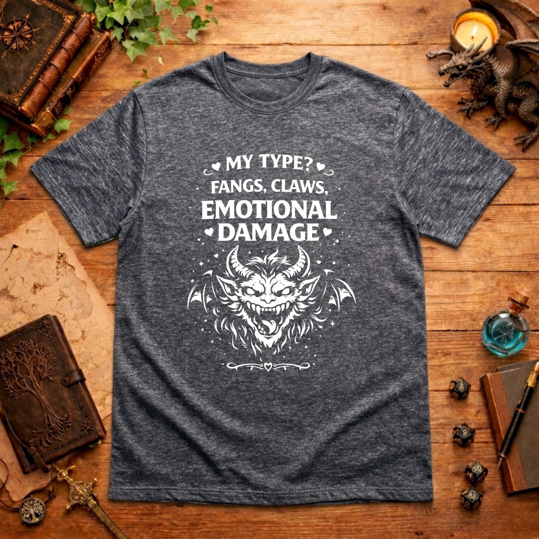 Fangs, Claws, Emotional Damage T-Shirt