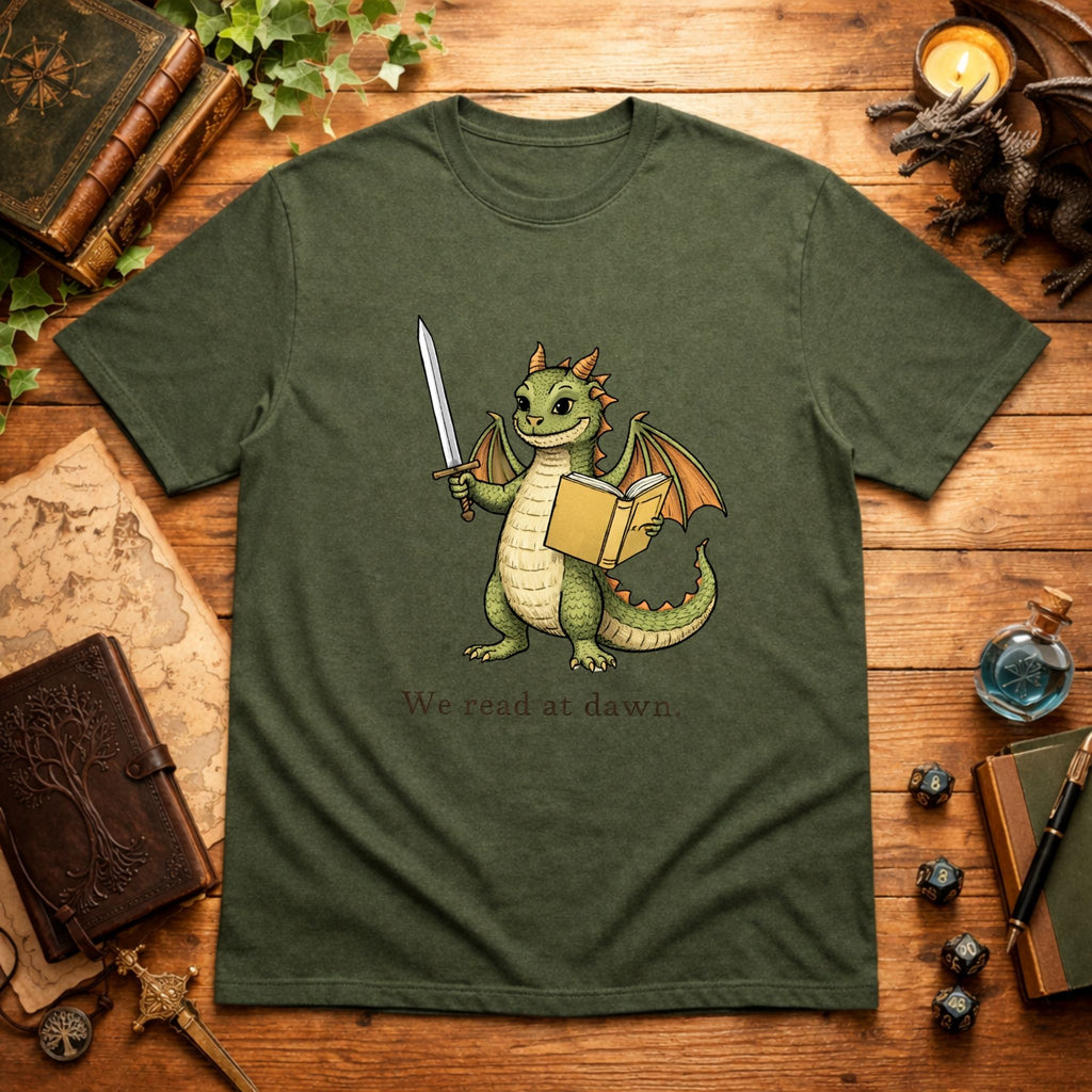 We read at dawn. T-Shirt