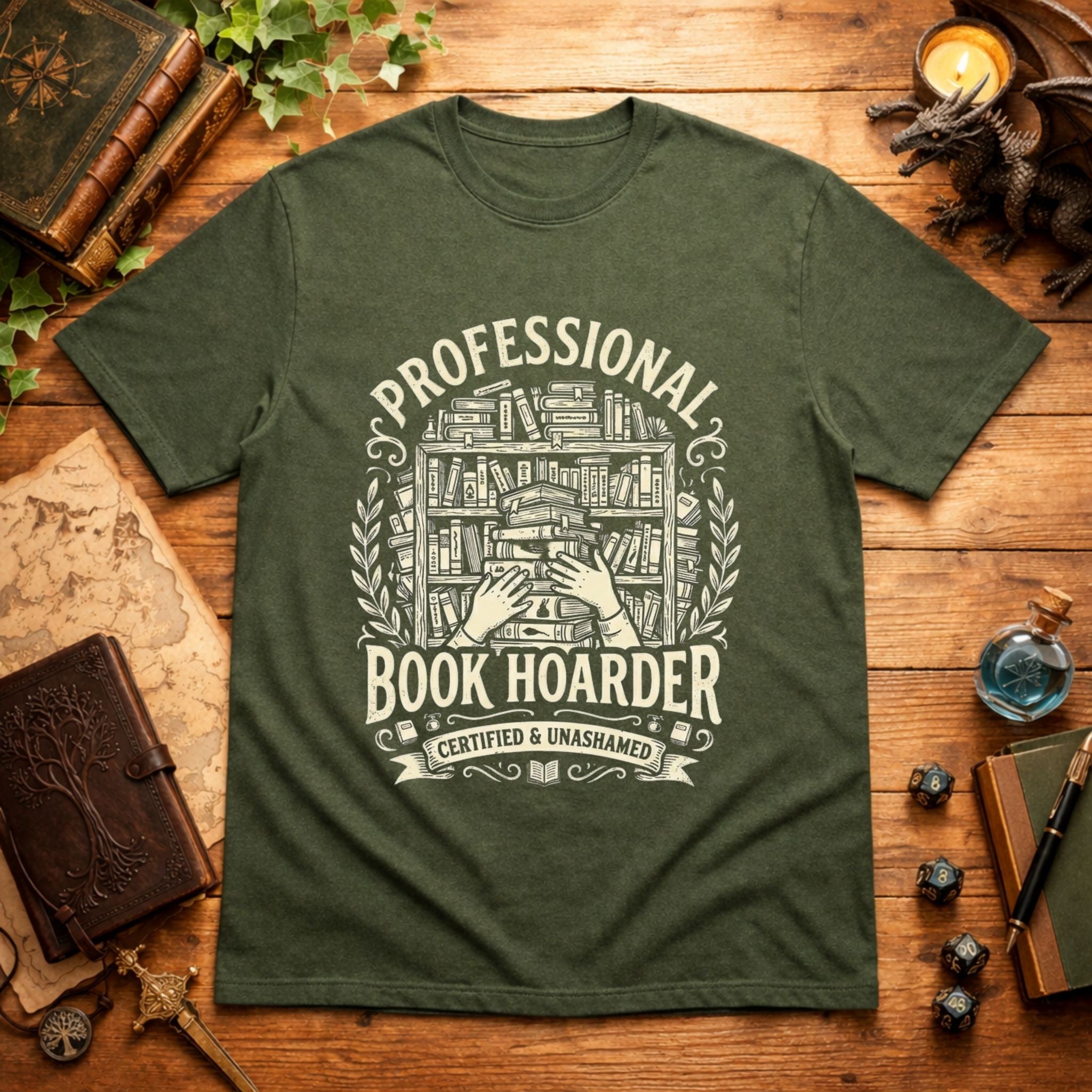 Professional Book Hoarder T-Shirt