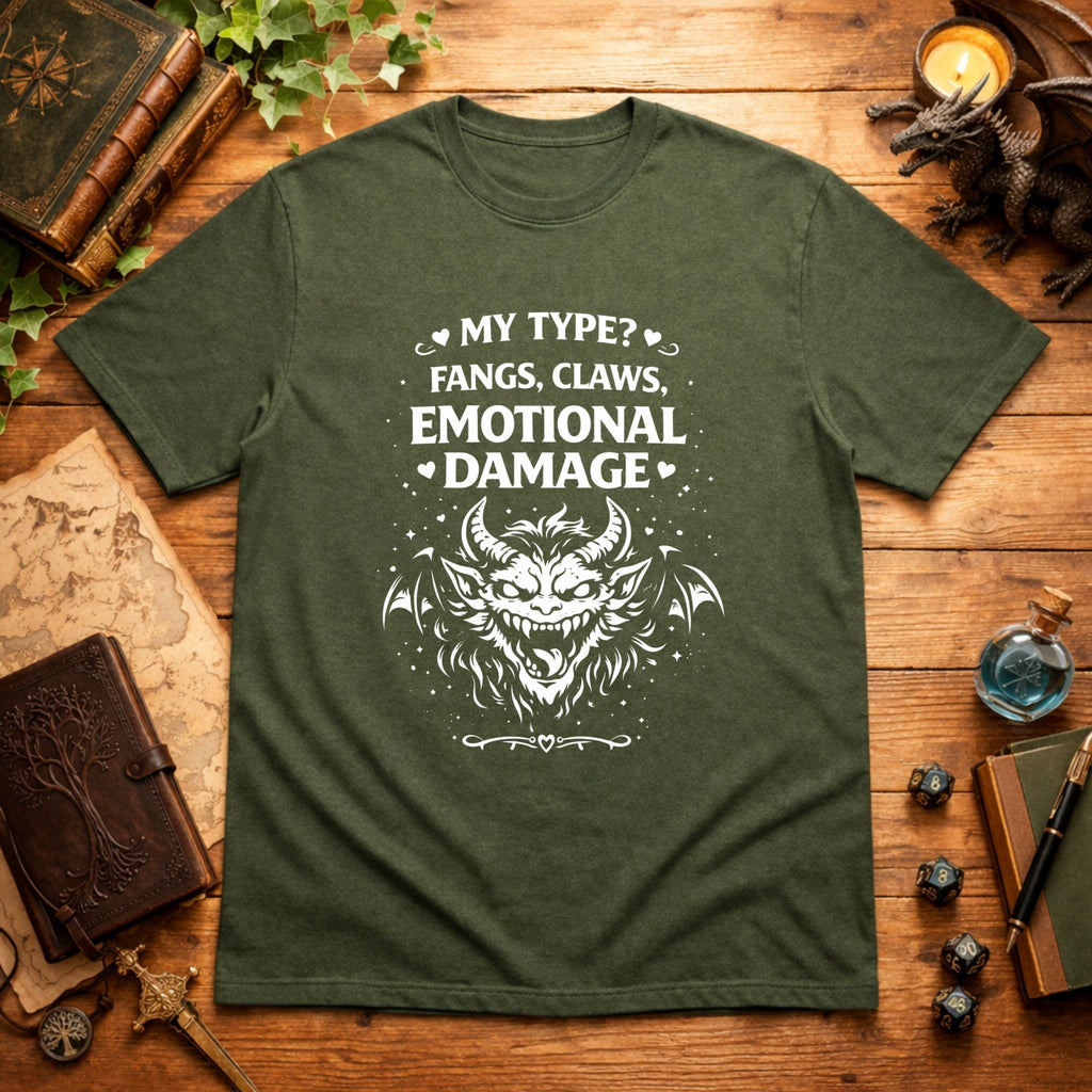 Fangs, Claws, Emotional Damage T-Shirt