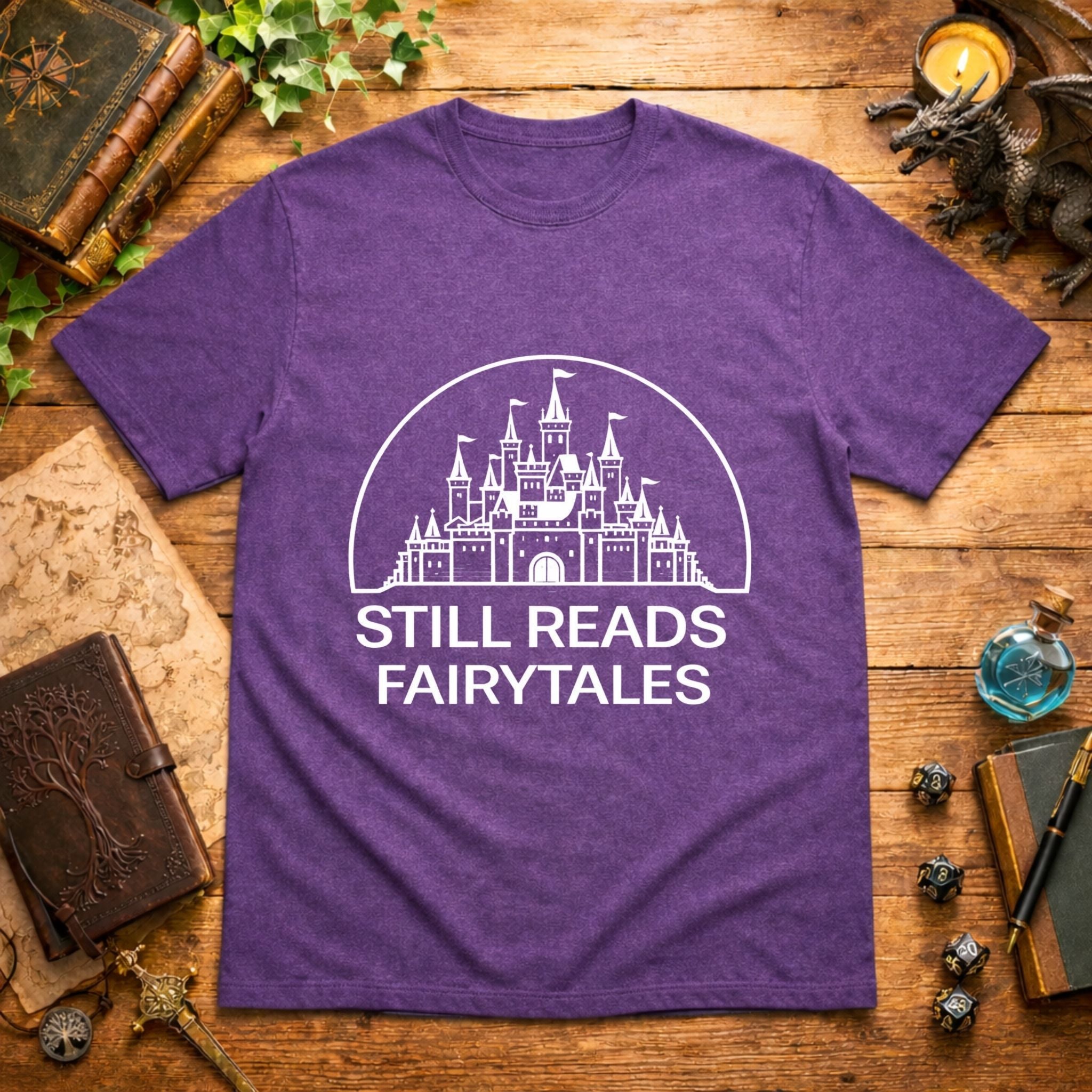 Still Reads Fairytales White T-Shirt