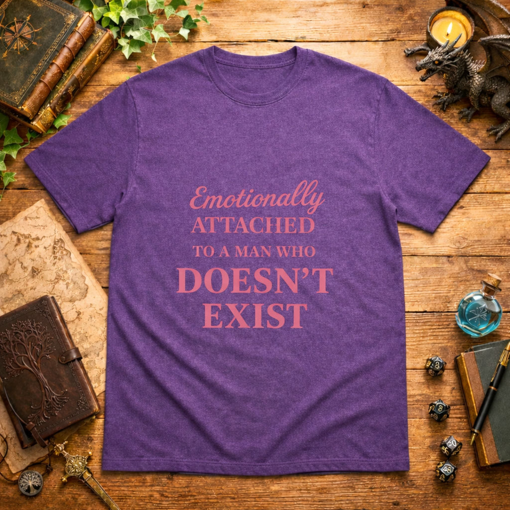Man Who Doesn't Exist Pink T-Shirt
