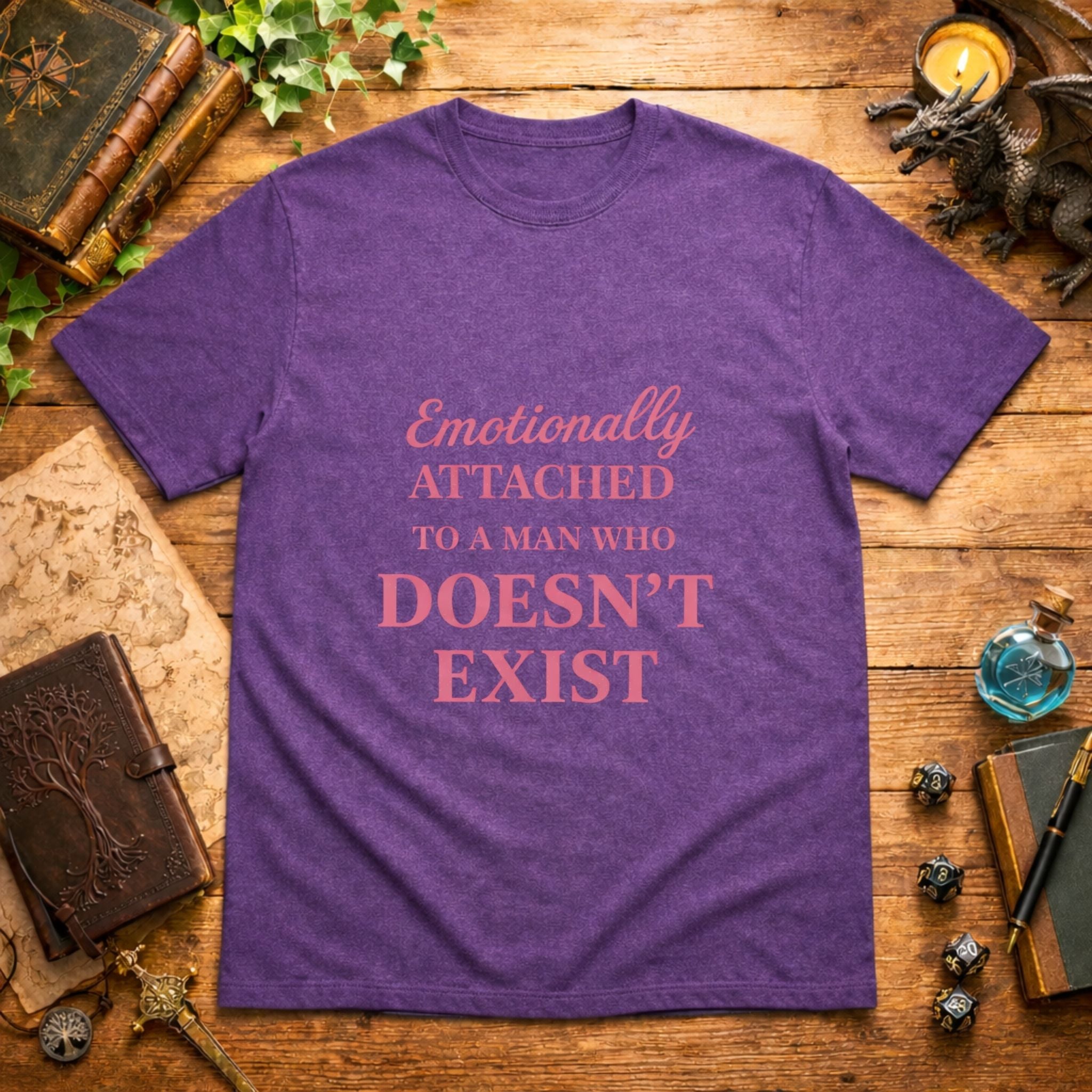 Man Who Doesn't Exist Pink T-Shirt