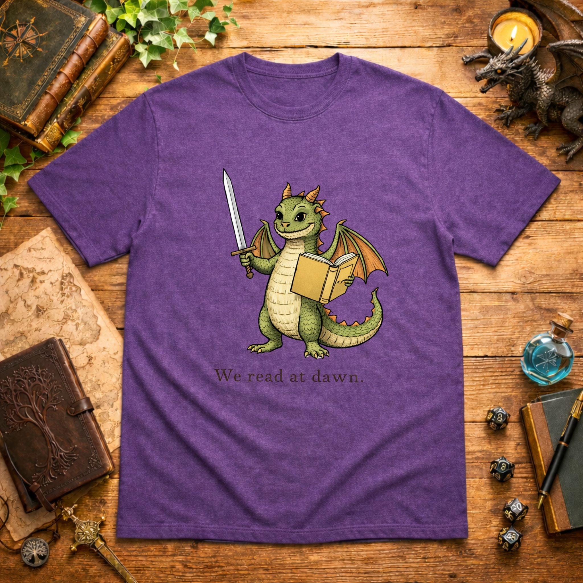 We read at dawn. T-Shirt