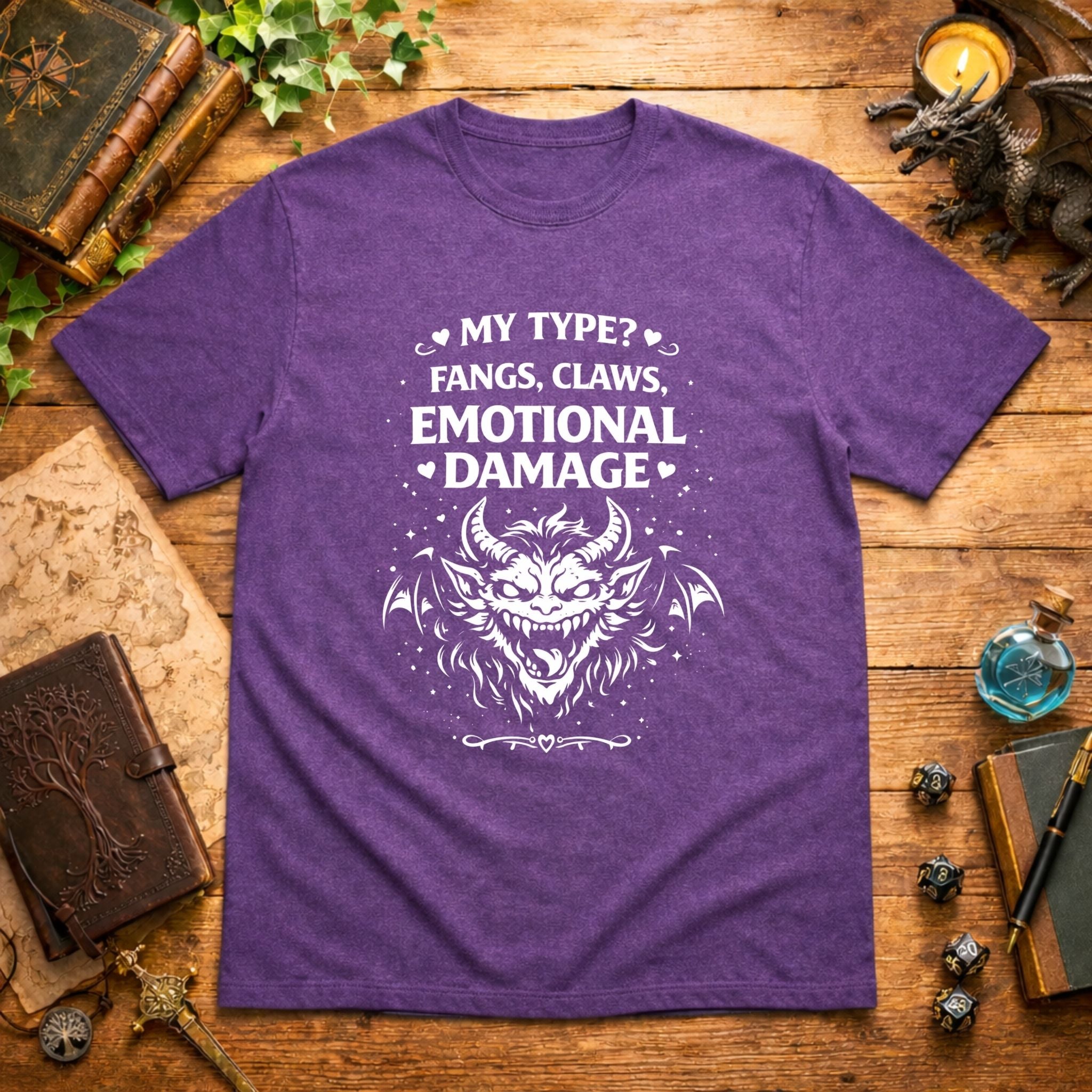 Fangs, Claws, Emotional Damage T-Shirt