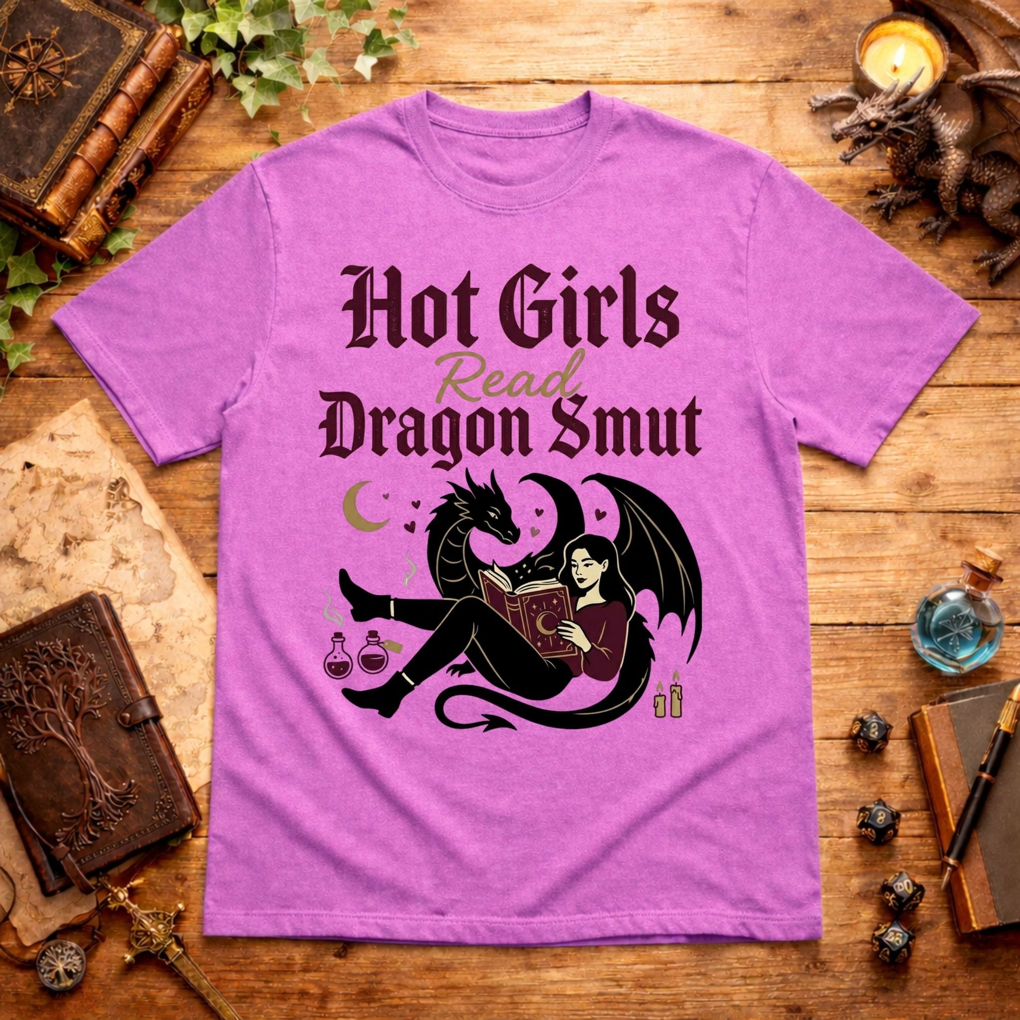 Hot Girls Read Dragon Smut T-Shirt