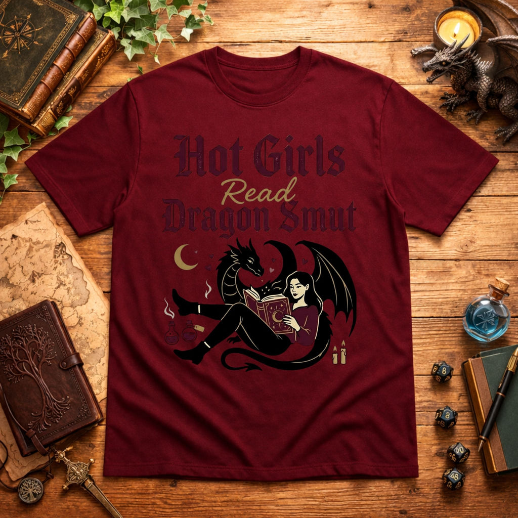 Hot Girls Read Dragon Smut T-Shirt