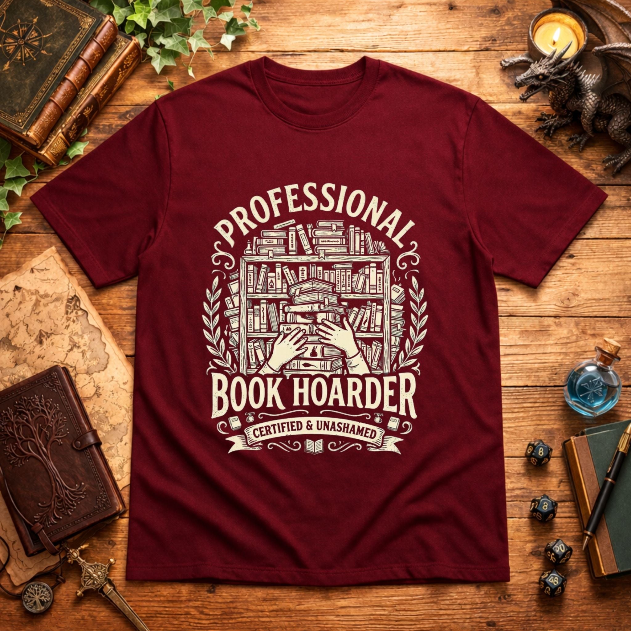 Professional Book Hoarder T-Shirt
