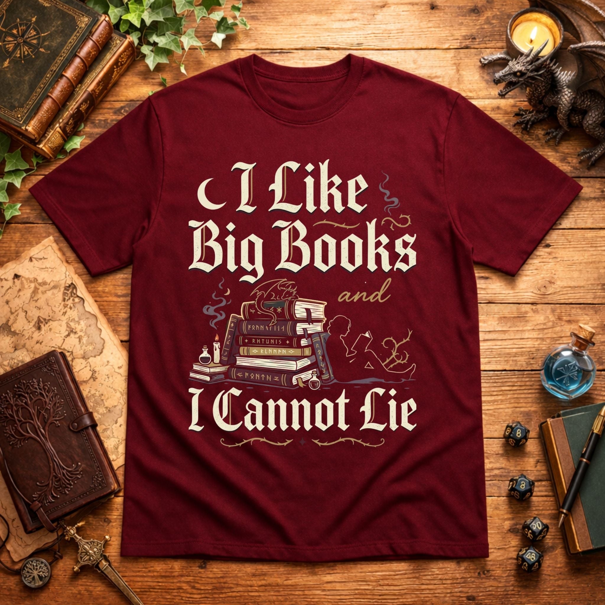I Like Big Books T‑Shirt