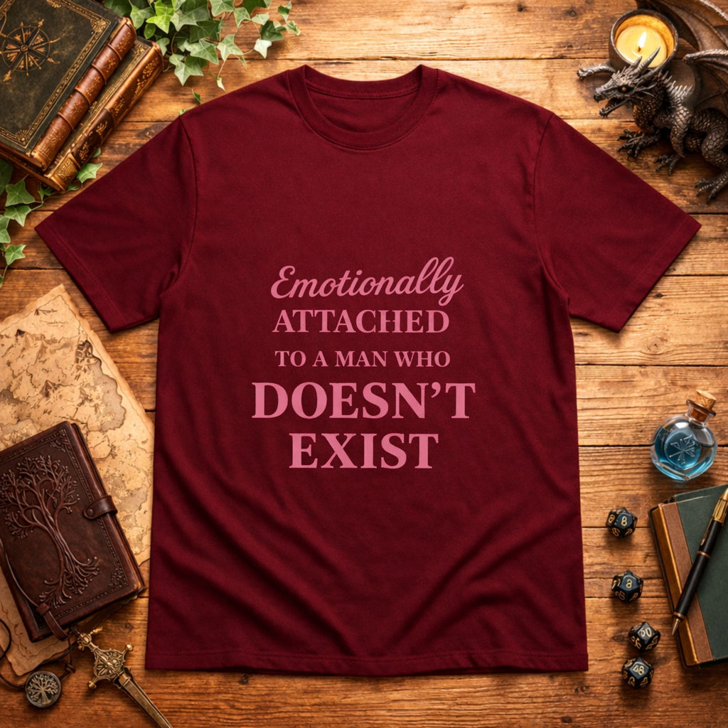 Man Who Doesn't Exist Pink T-Shirt