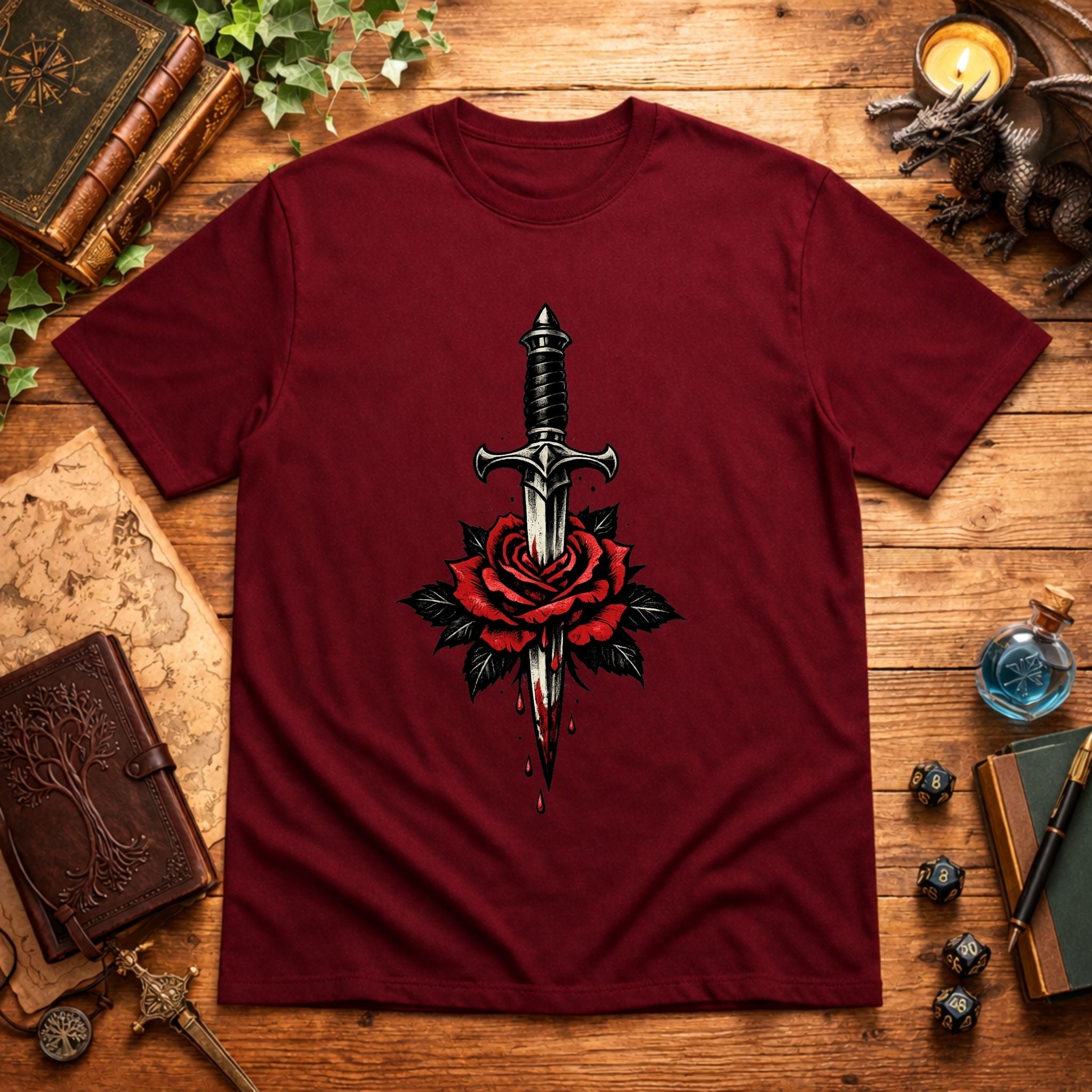 Sword Through Rose T-Shirt