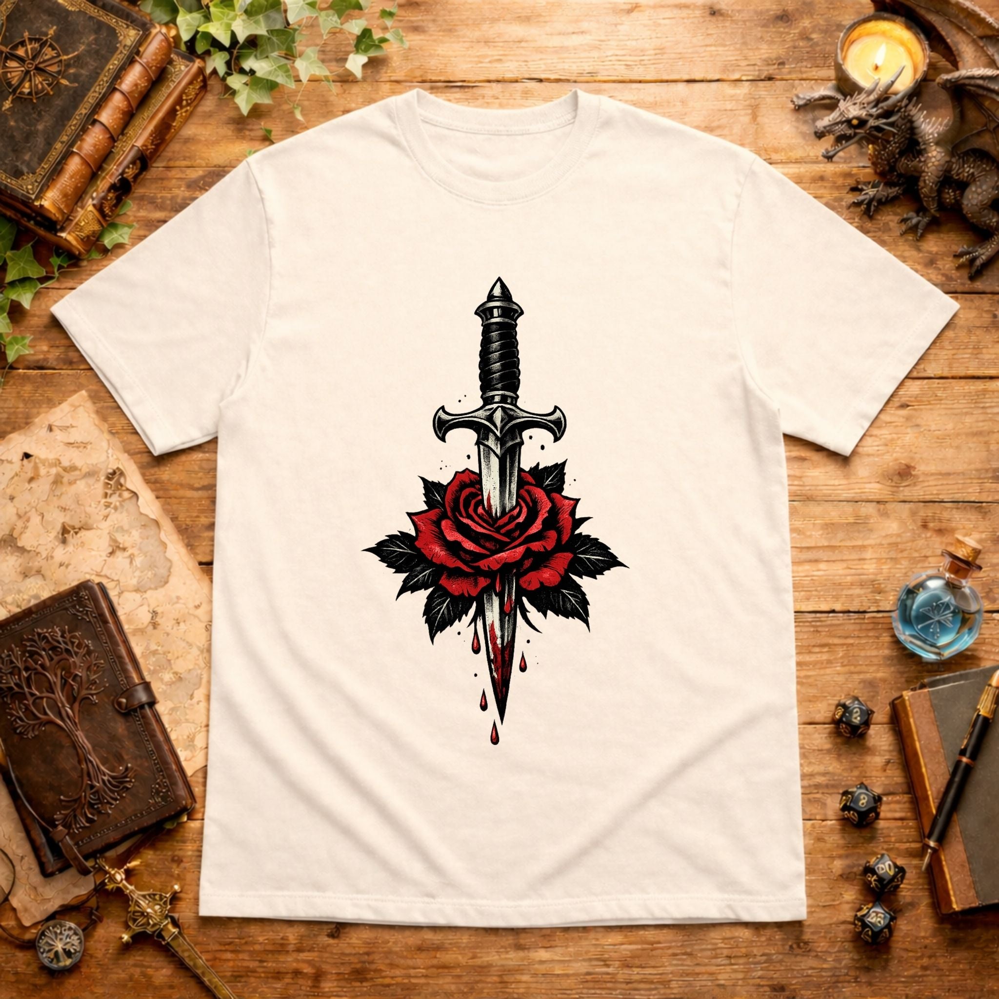Sword Through Rose T-Shirt