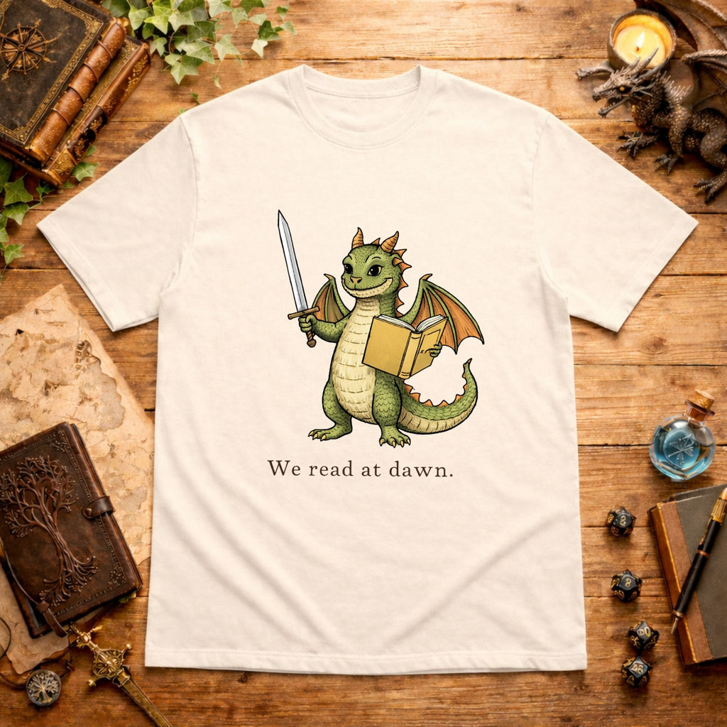 We read at dawn. T-Shirt