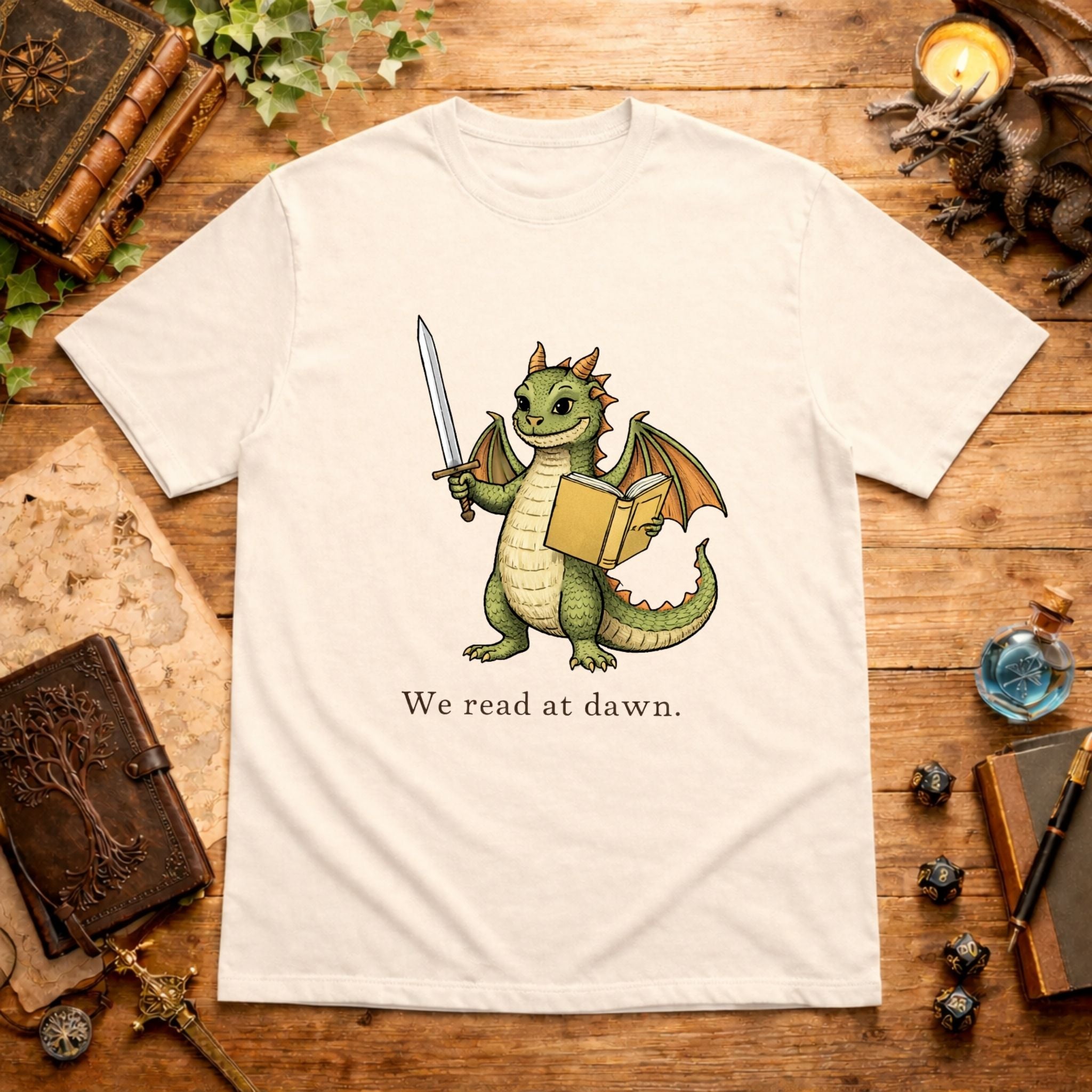 We read at dawn. T-Shirt