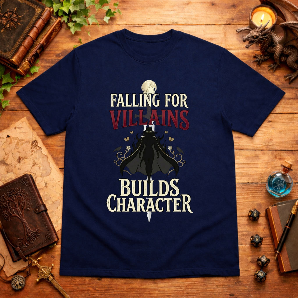 Falling for Villains Builds Character T-Shirt