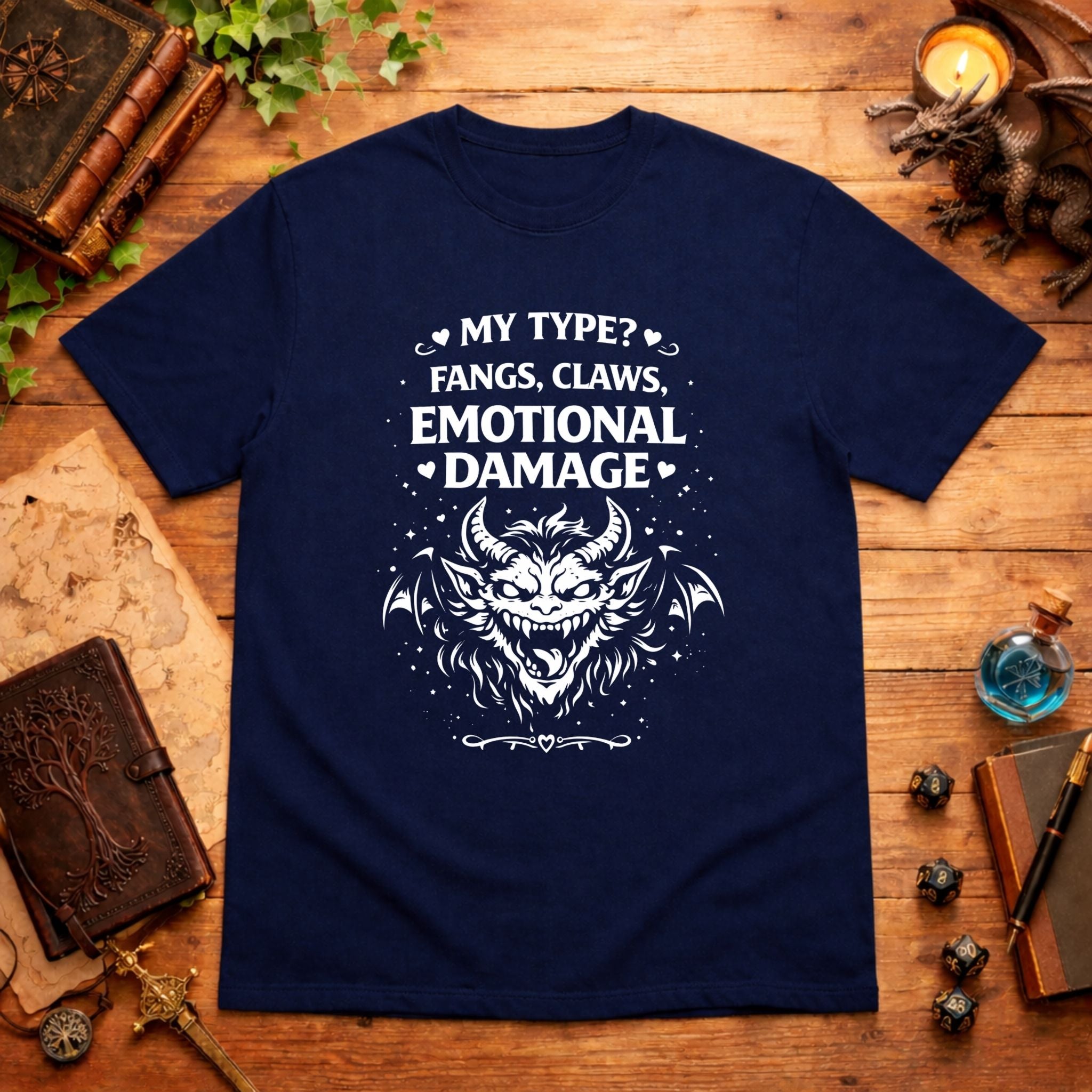 Fangs, Claws, Emotional Damage T-Shirt
