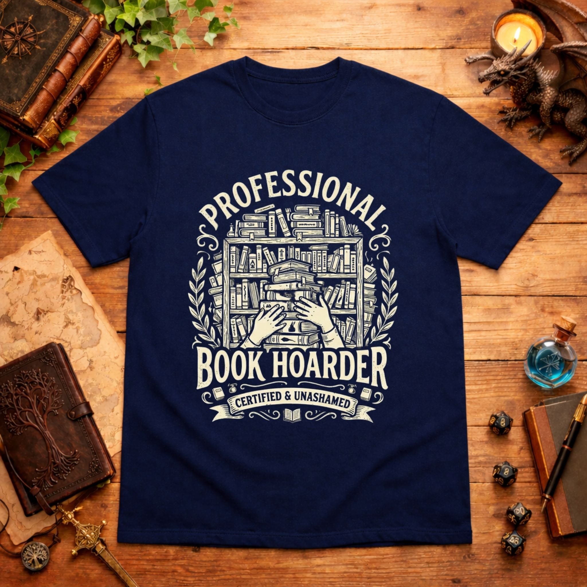 Professional Book Hoarder T-Shirt