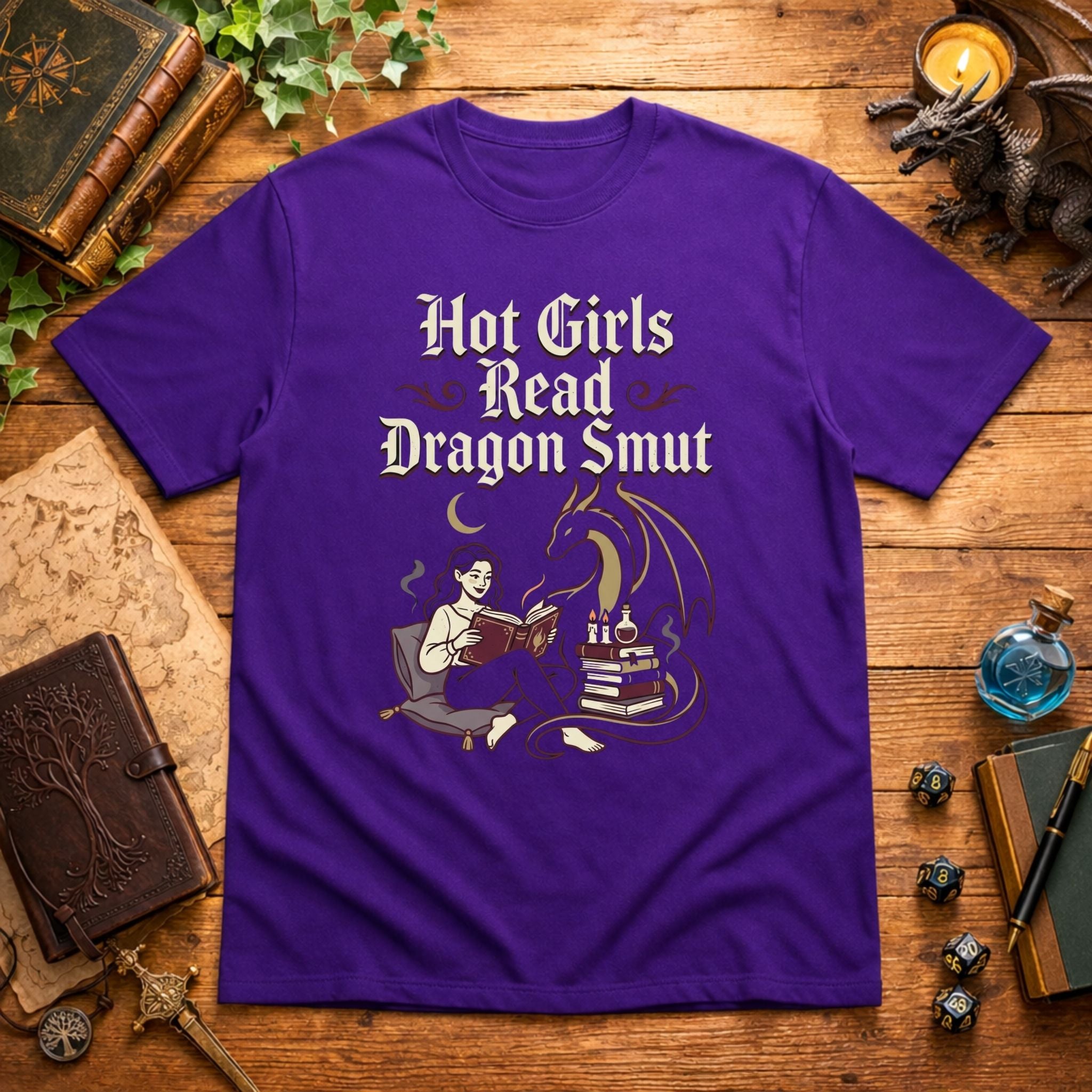Hot Girls Read Dragon Smut T-Shirt