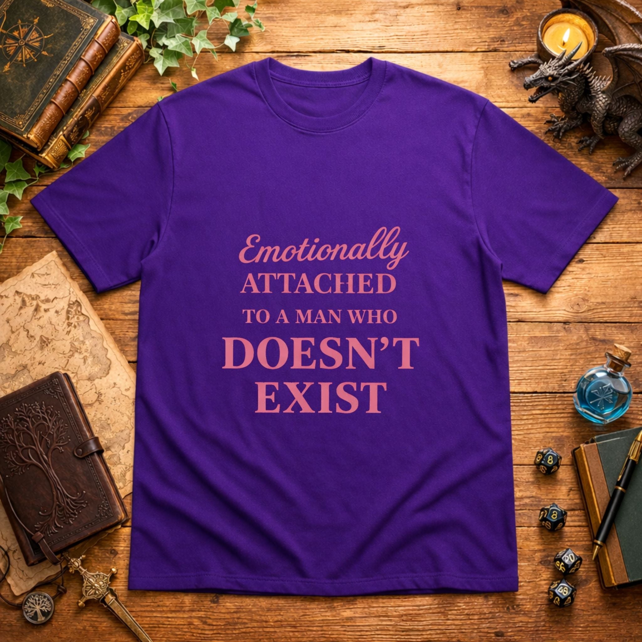 Man Who Doesn't Exist Pink T-Shirt