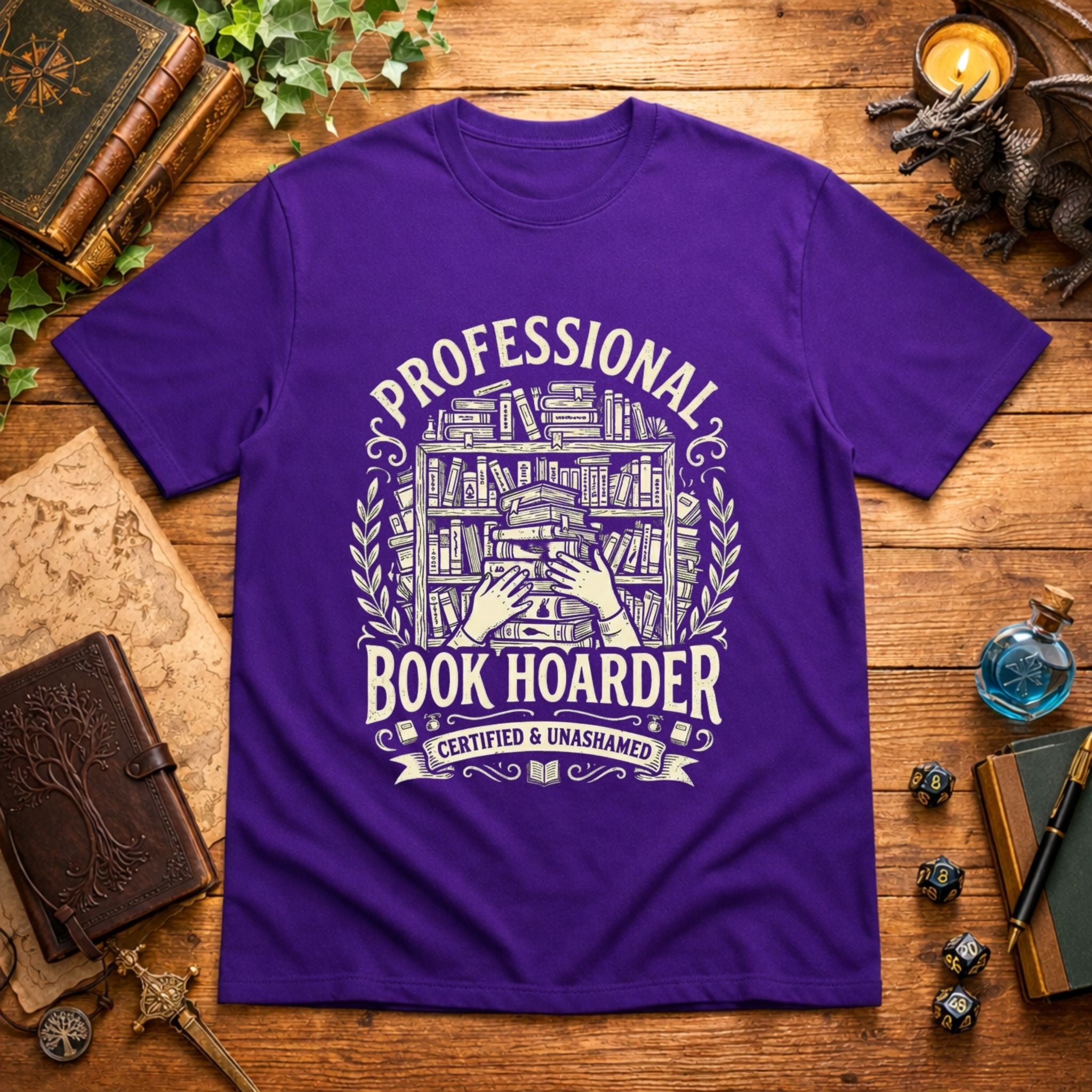 Professional Book Hoarder T-Shirt