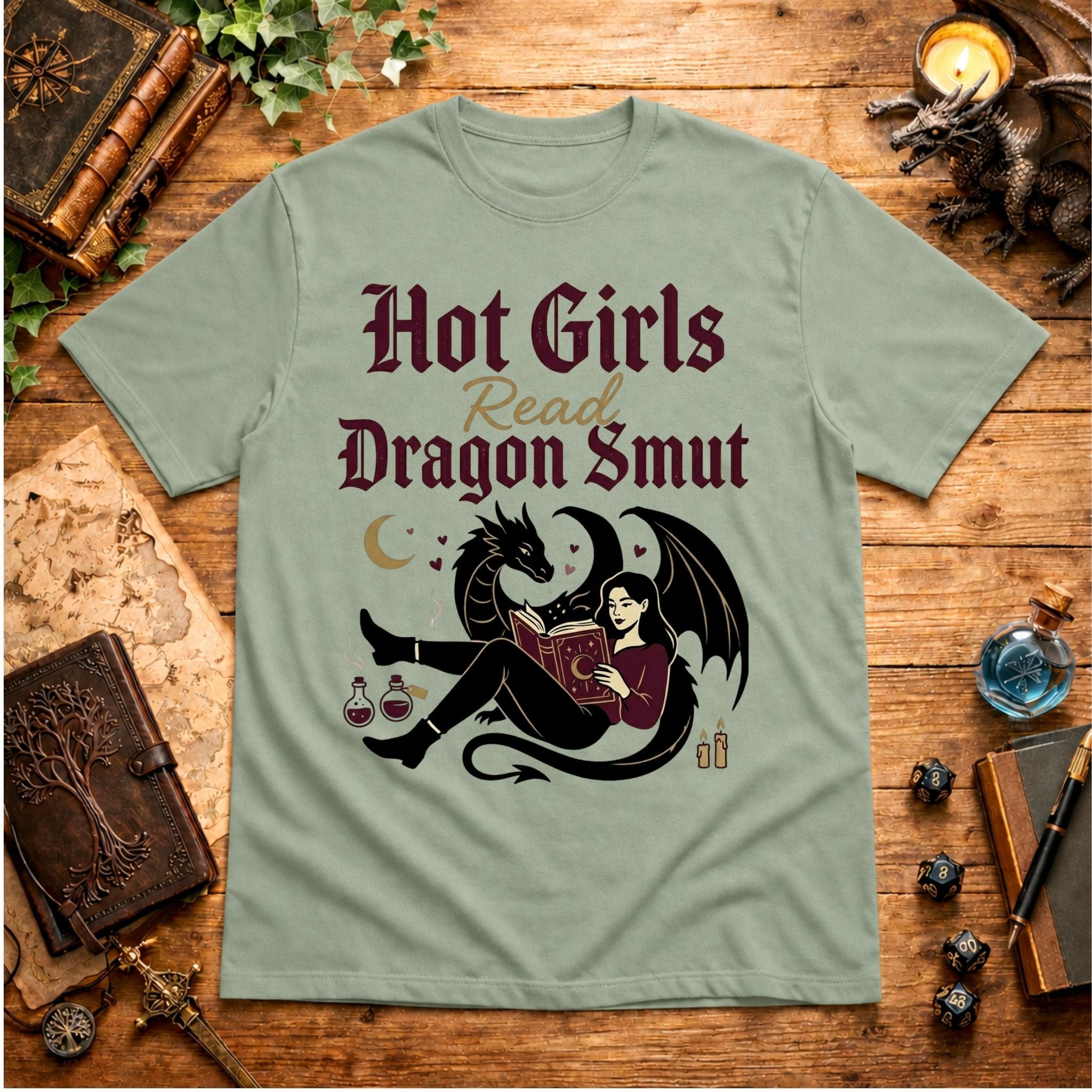 Hot Girls Read Dragon Smut T-Shirt