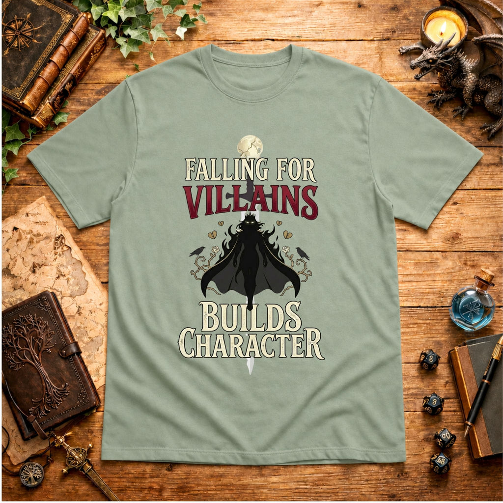 Falling for Villains Builds Character T-Shirt