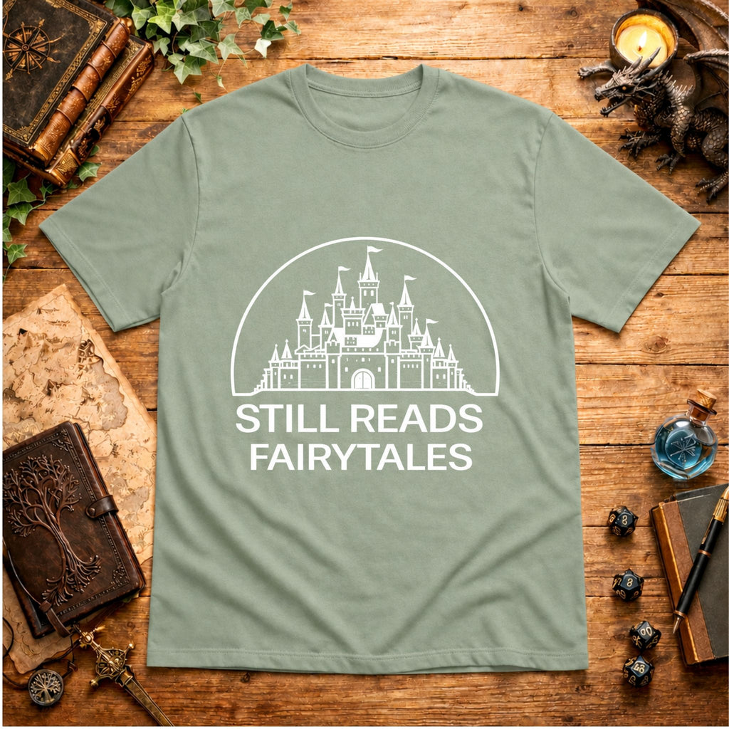 Still Reads Fairytales White T-Shirt
