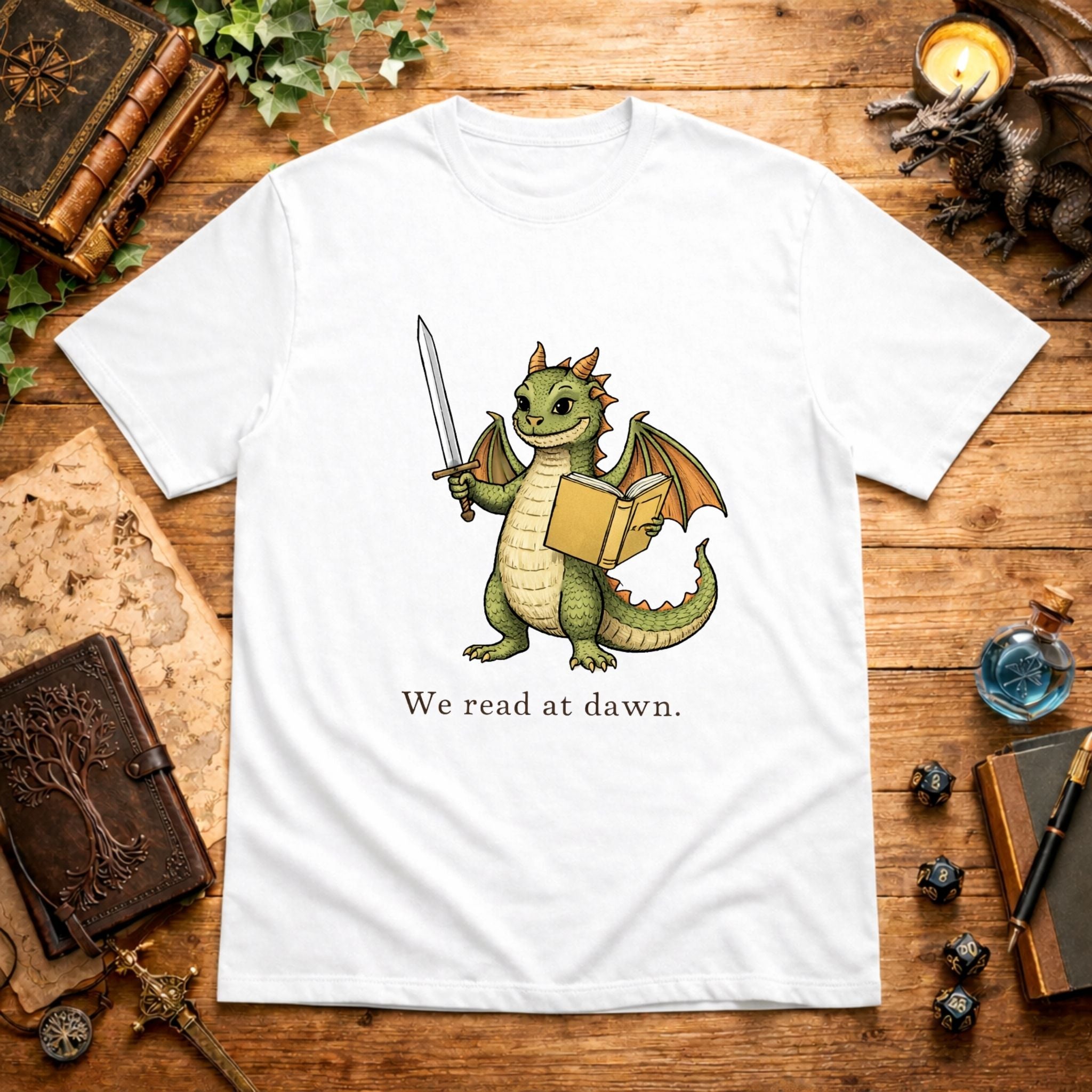 We read at dawn. T-Shirt