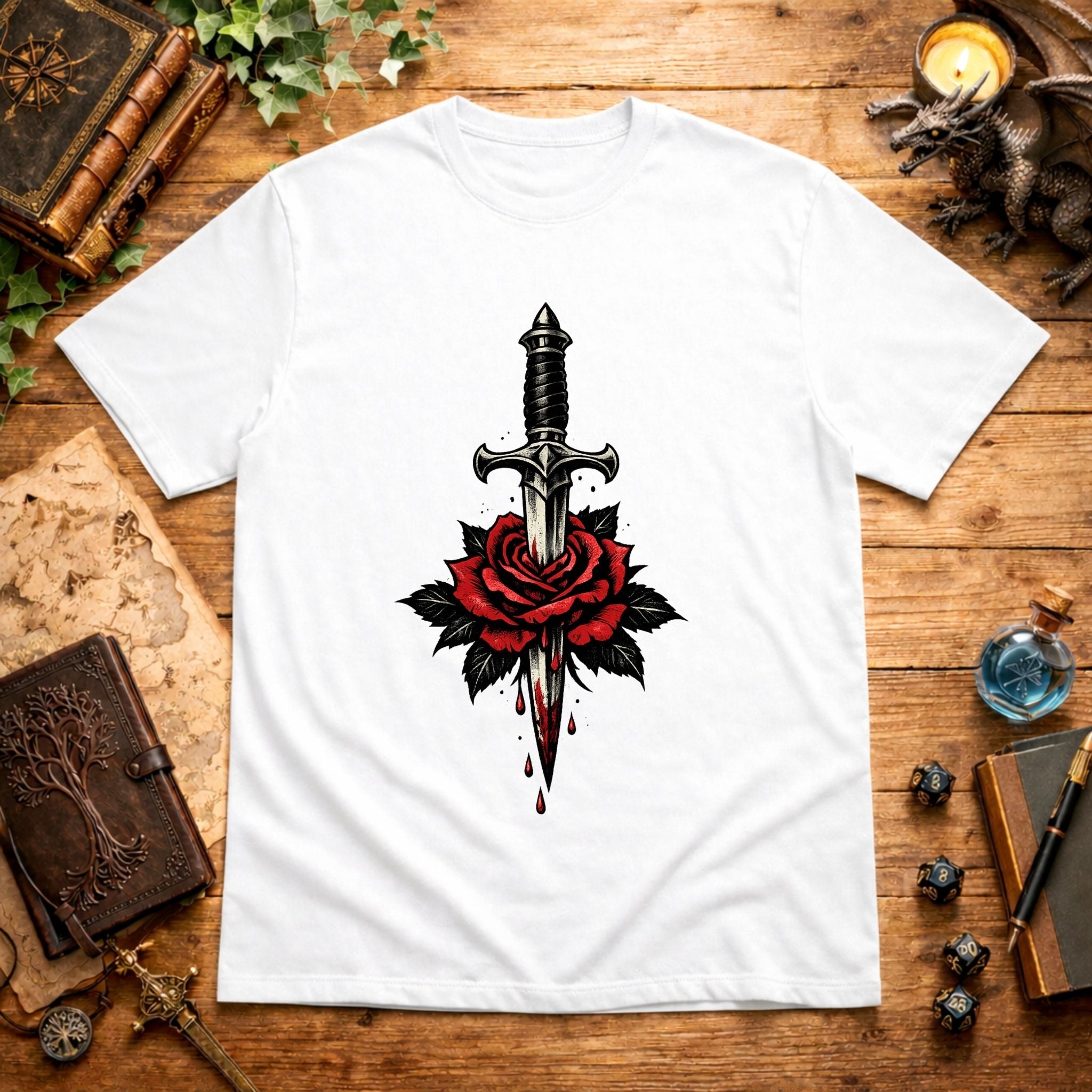 Sword Through Rose T-Shirt
